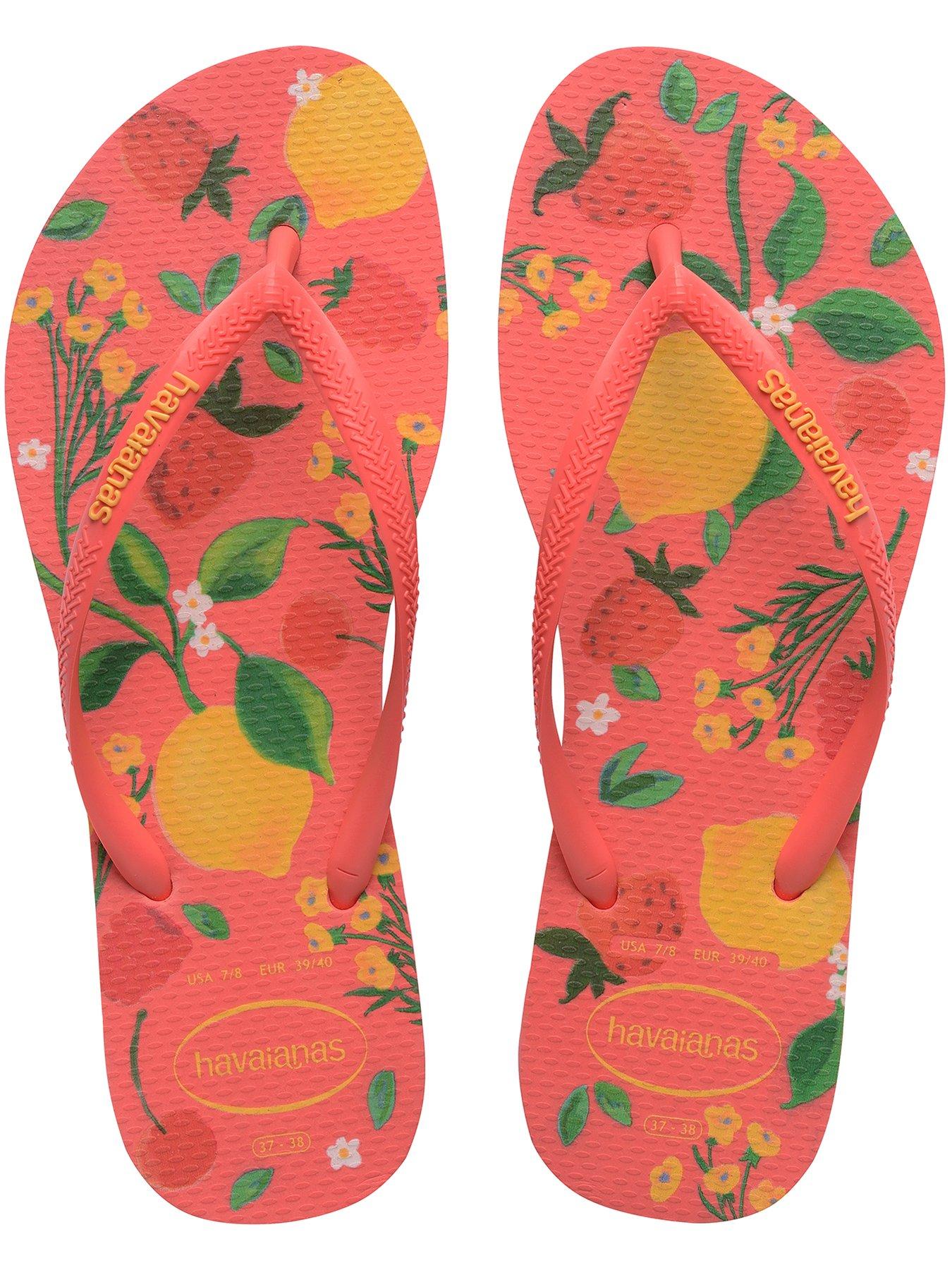 Image 5 of 7 of Havaianas Slim Summer Bliss Flip Flop - Tropical Coral
