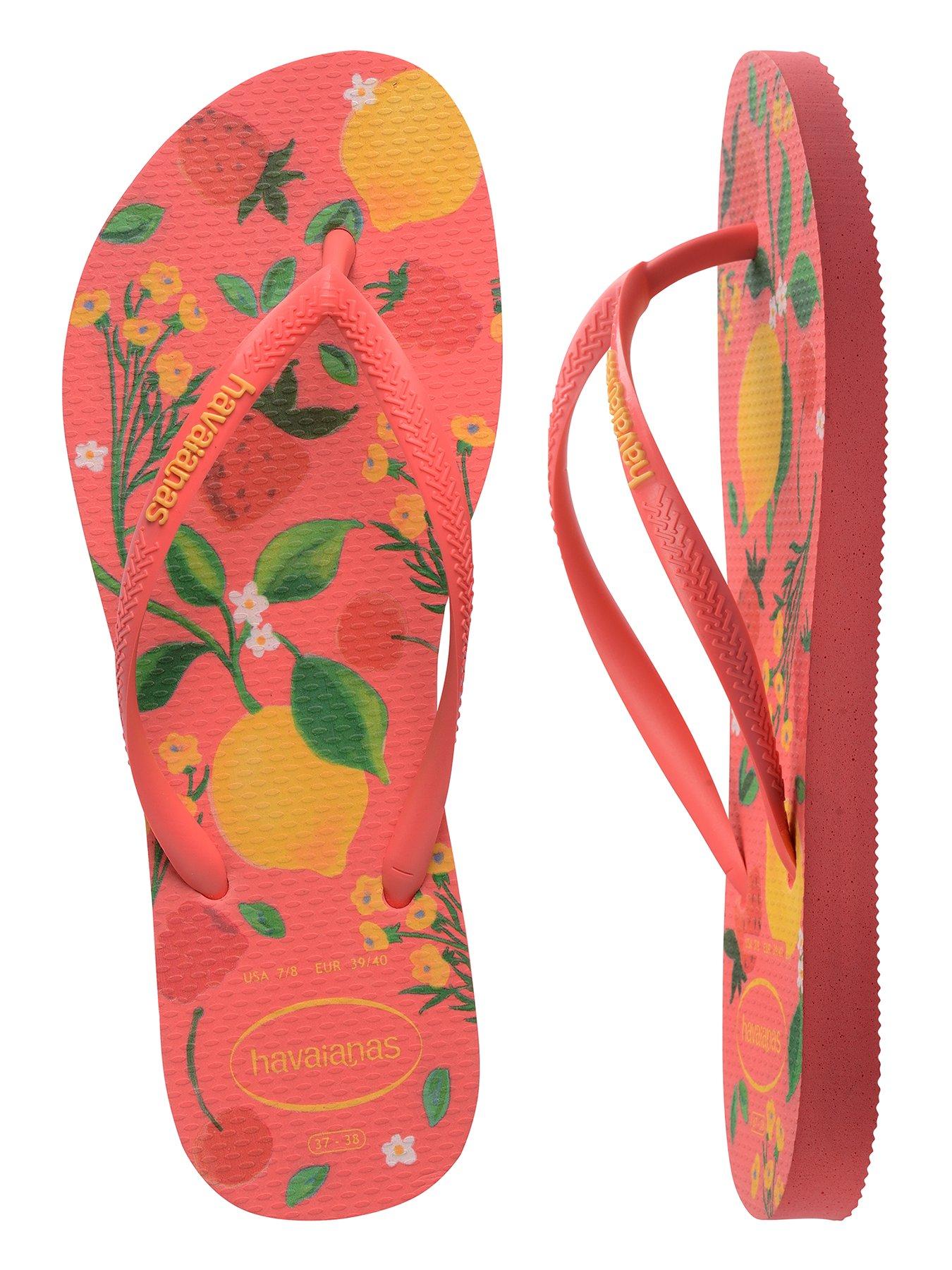 Image 6 of 7 of Havaianas Slim Summer Bliss Flip Flop - Tropical Coral