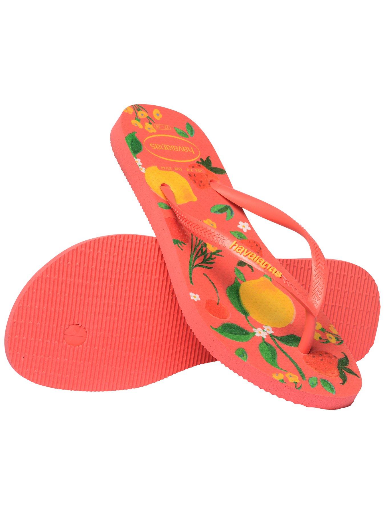 Image 7 of 7 of Havaianas Slim Summer Bliss Flip Flop - Tropical Coral