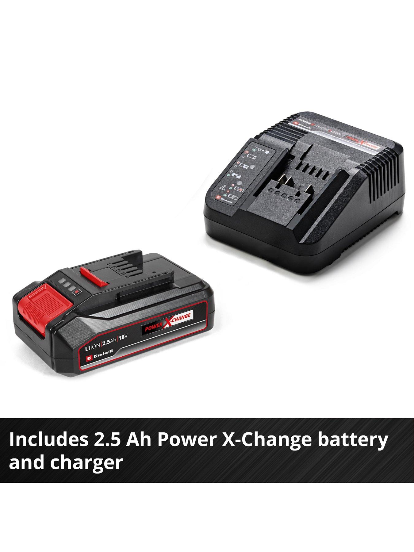  image of einhell-pxc-18v-cordless-grass-trimmer-24cm-cutting-width-1x-25ah