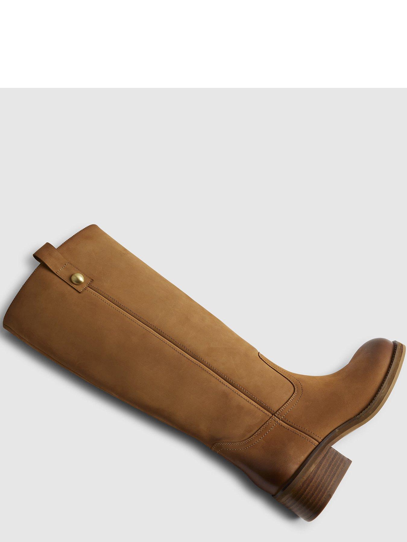 Image 5 of 5 of River Island Nubuck Chunky Boot - Beige