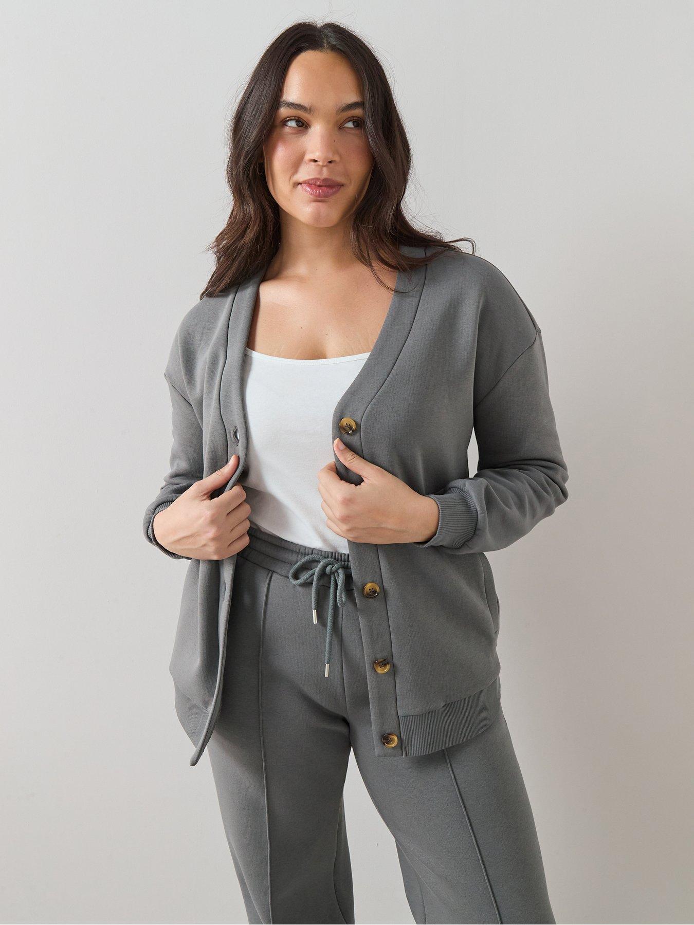 Image 1 of 7 of The Very Collection Curve Button Longline Cardigan