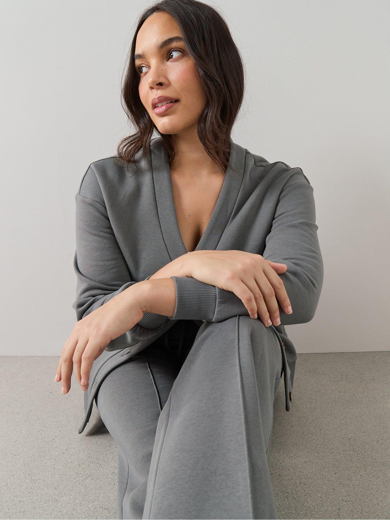 Image 4 of 7 of The Very Collection Curve Button Longline Cardigan