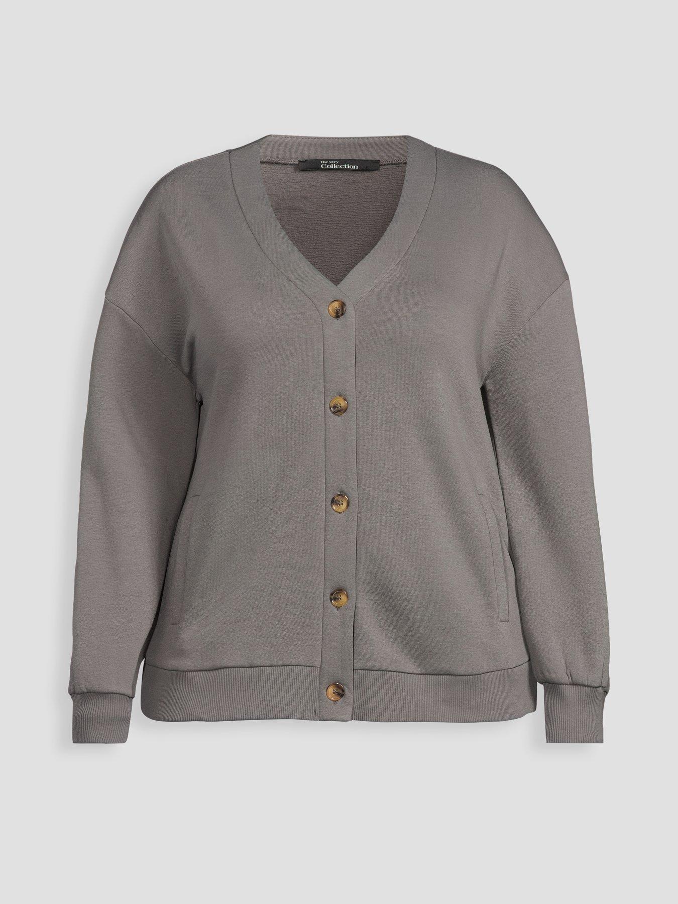 Image 7 of 7 of The Very Collection Curve Button Longline Cardigan