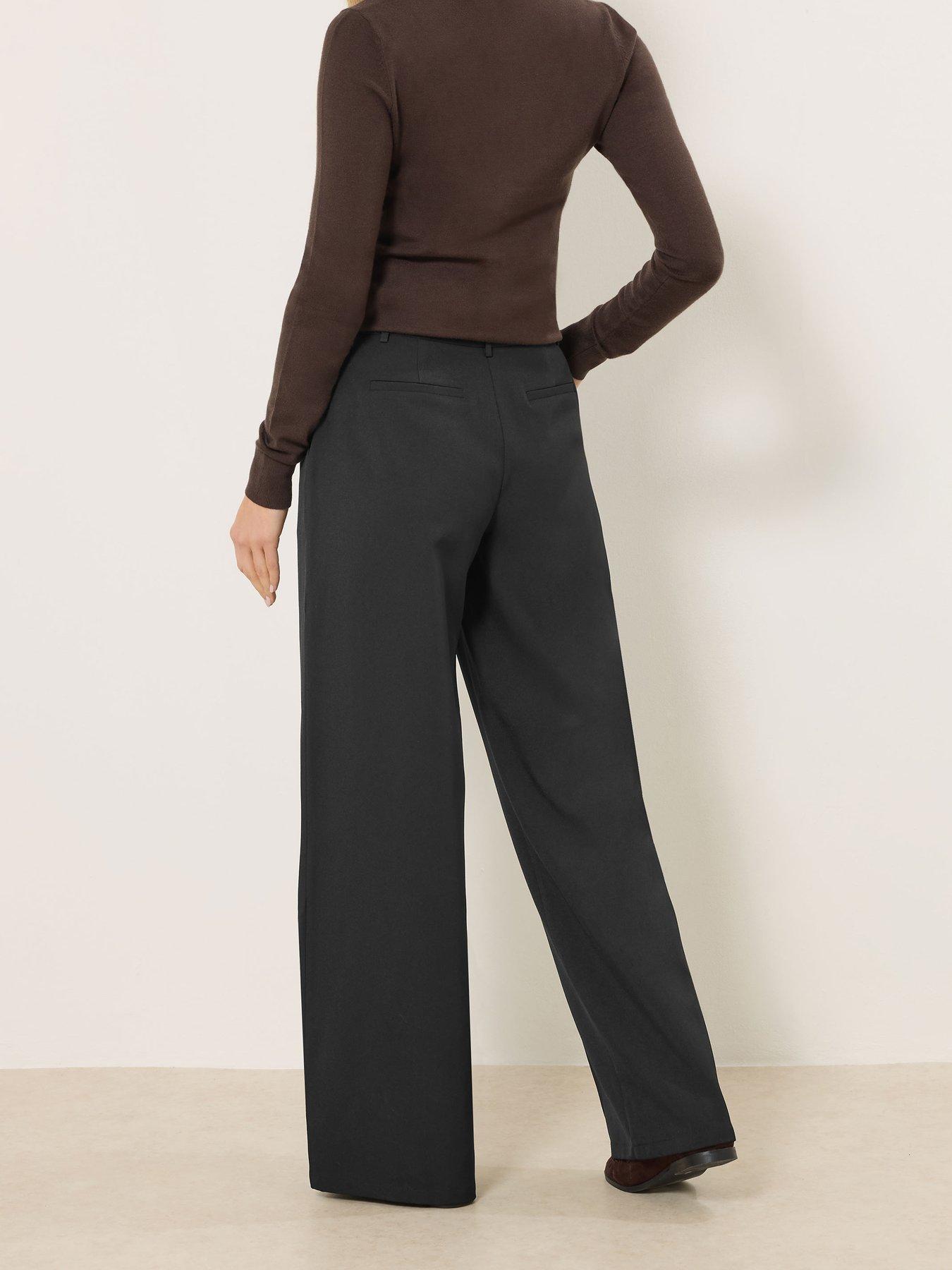 Image 2 of 5 of Long Tall Sally Tall Wide Leg Seam Front Trousers 34"
