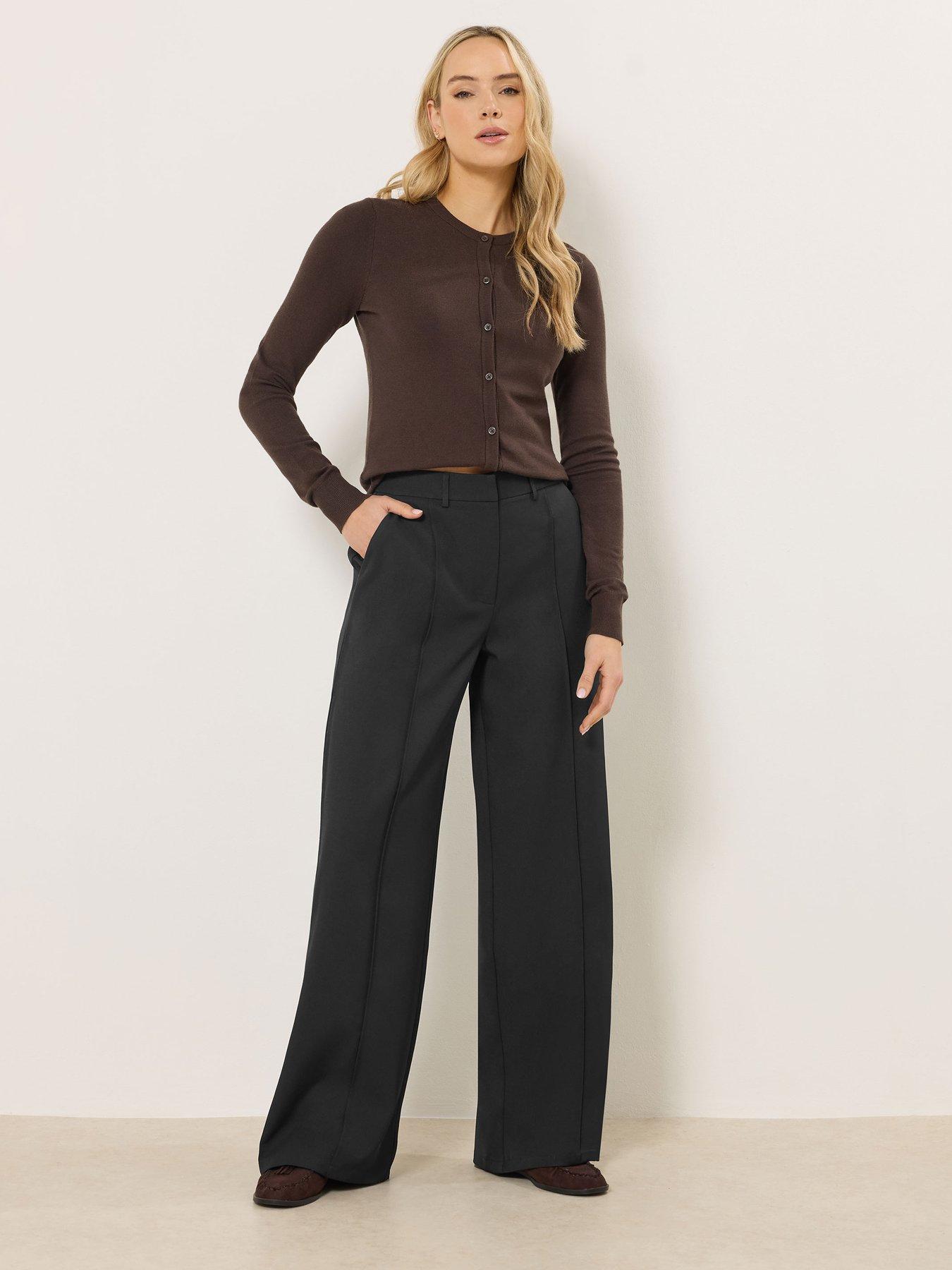 Image 3 of 5 of Long Tall Sally Tall Wide Leg Seam Front Trousers 34"