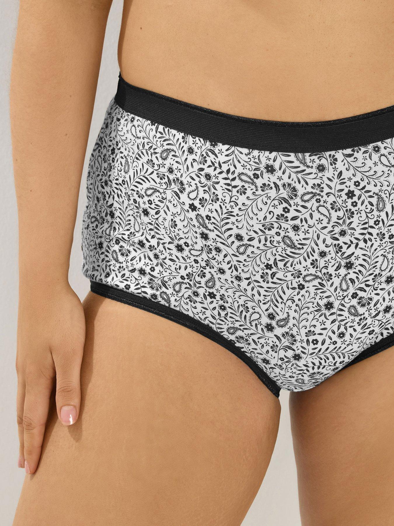 Image 5 of 5 of Yours Curve 5 Pack Full Briefs - Black