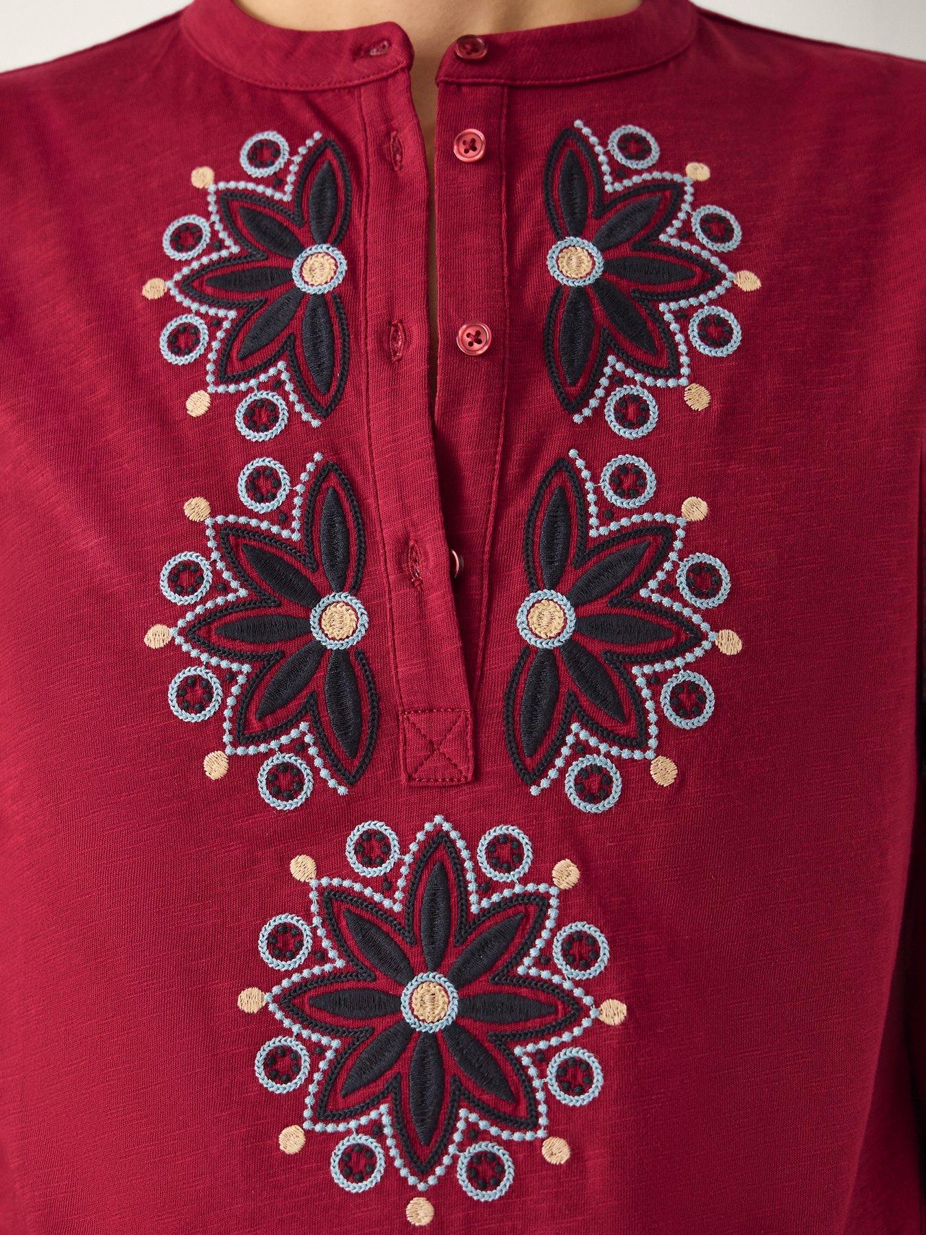  image of monsoon-esme-emb-jersey-top