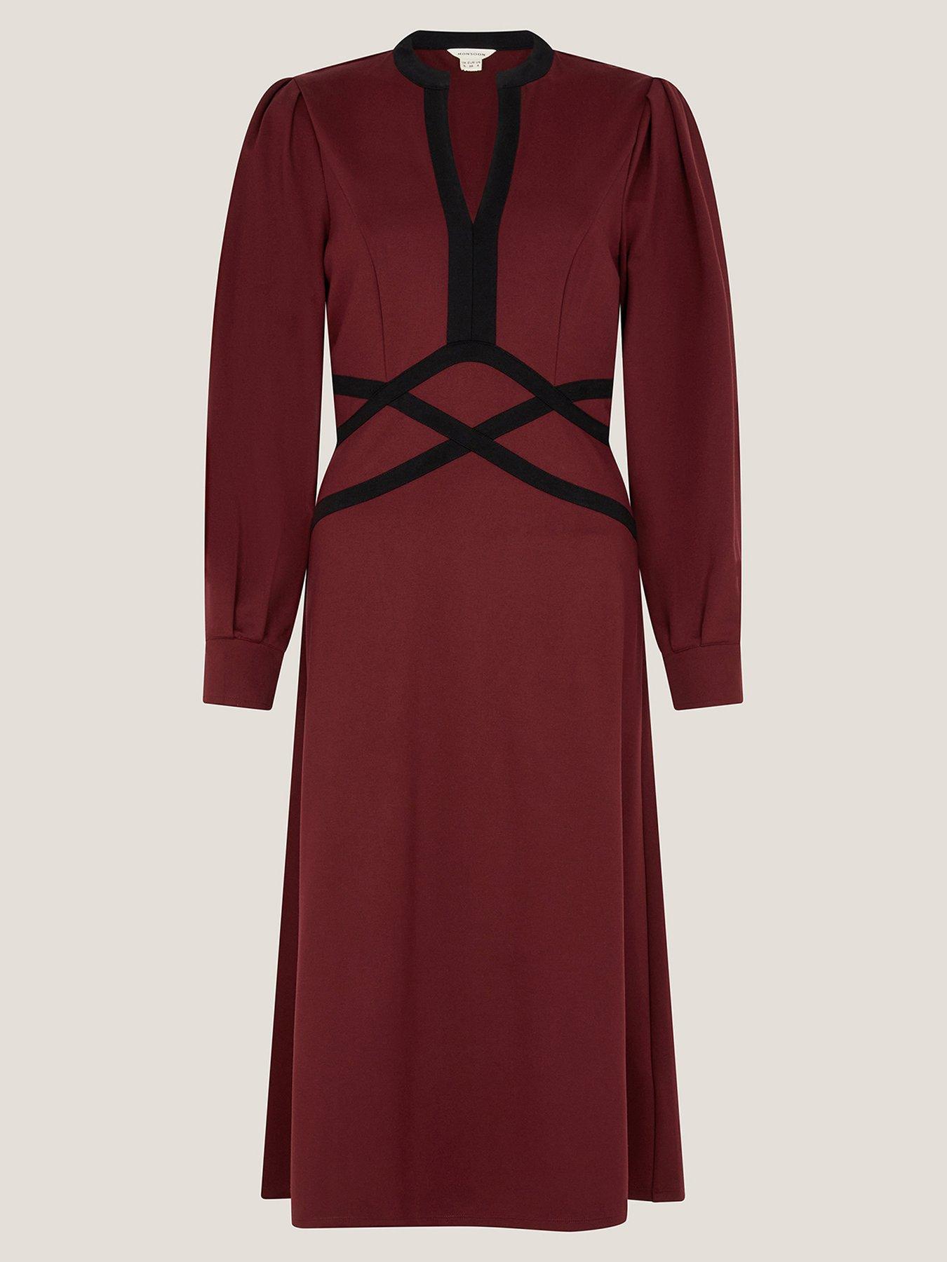  image of monsoon-julia-jersey-dress