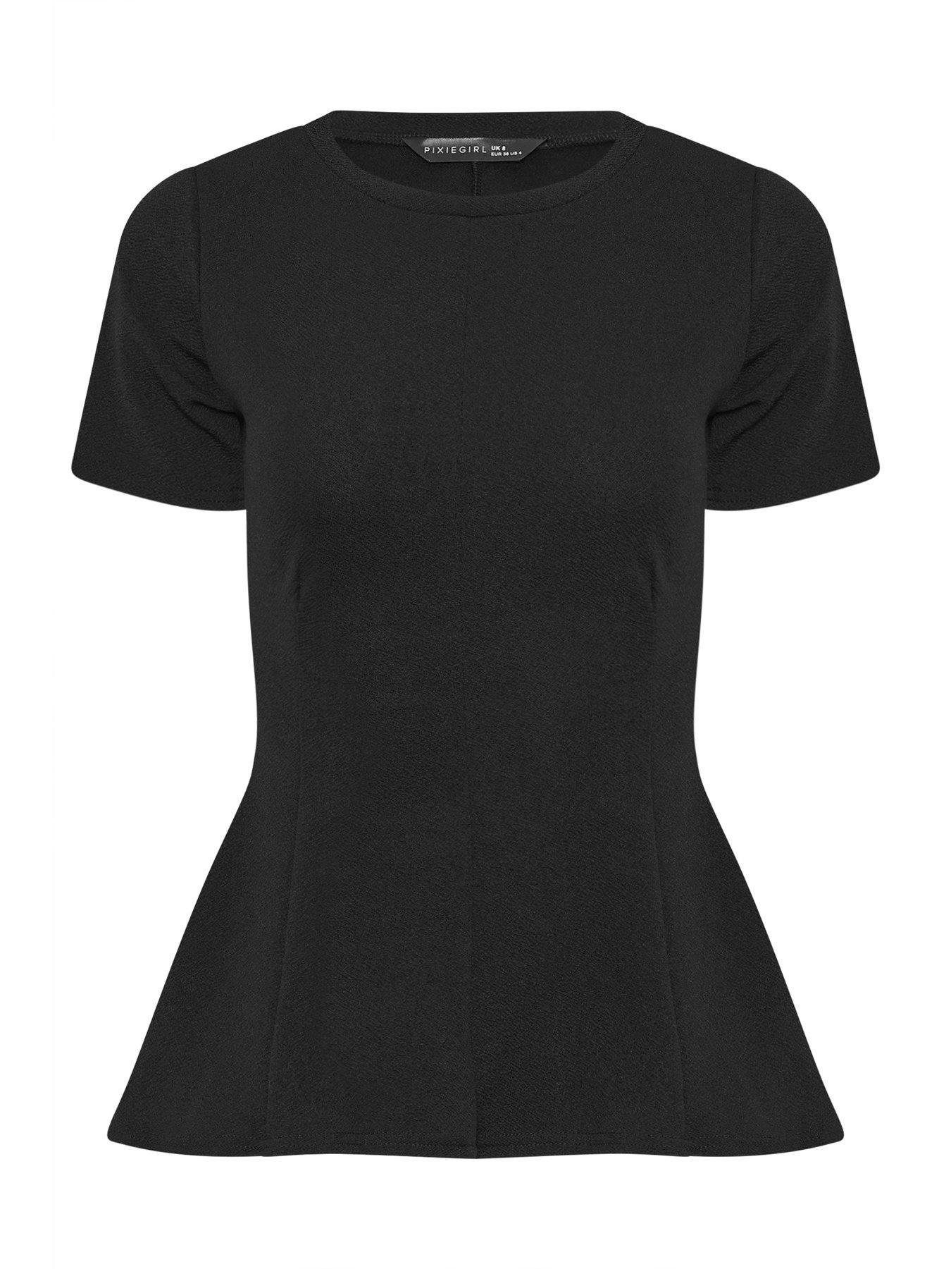  image of pixiegirl-petite-waisted-texture-top