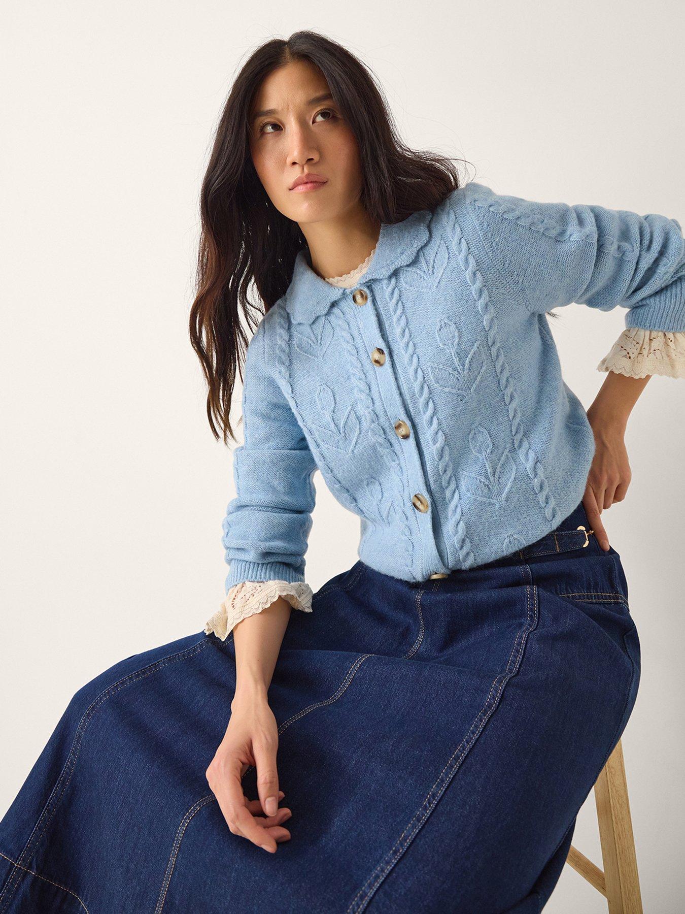  image of monsoon-kat-cable-cardigan