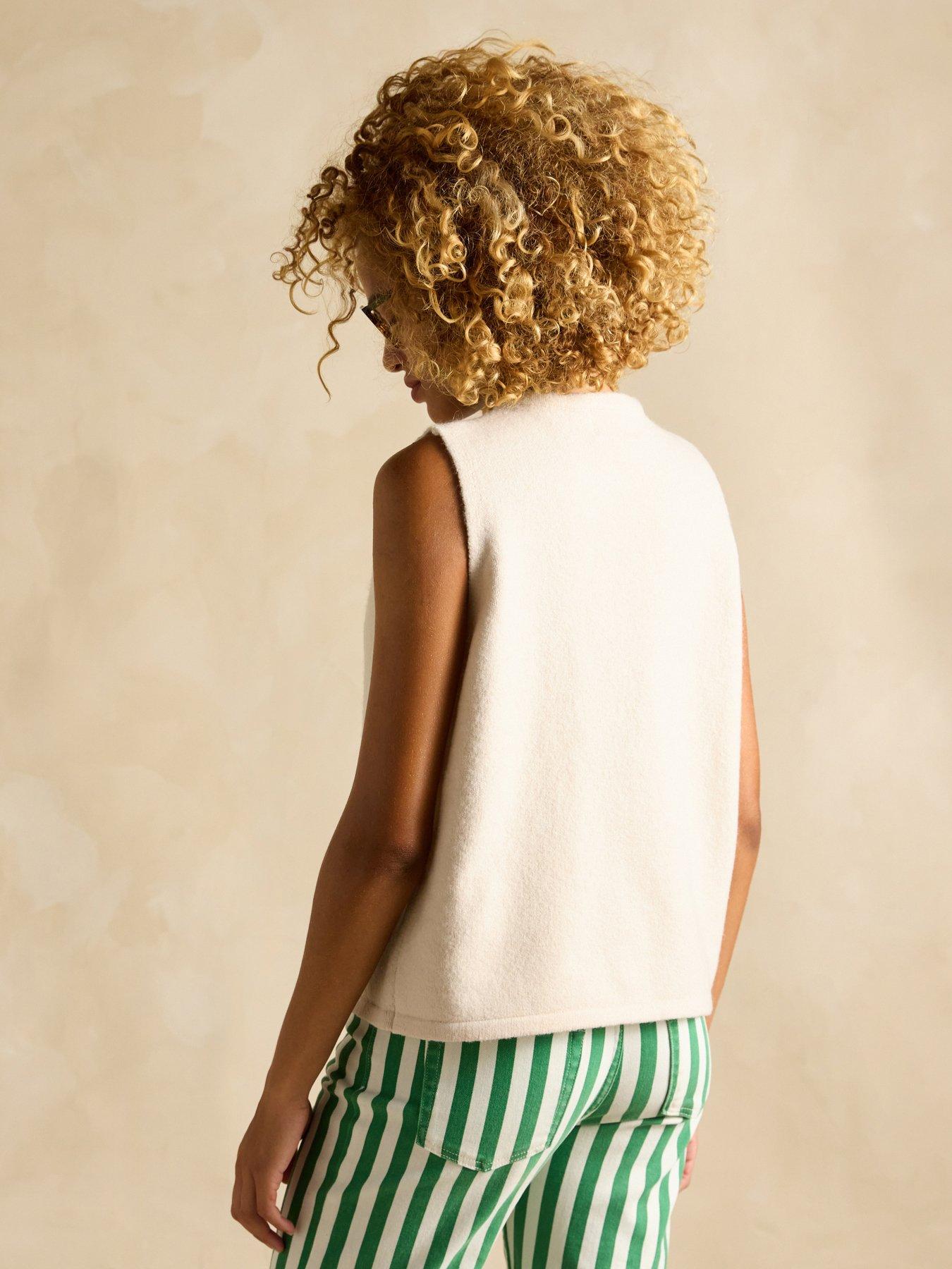 stillFront image of joules-holly-button-tank-cream
