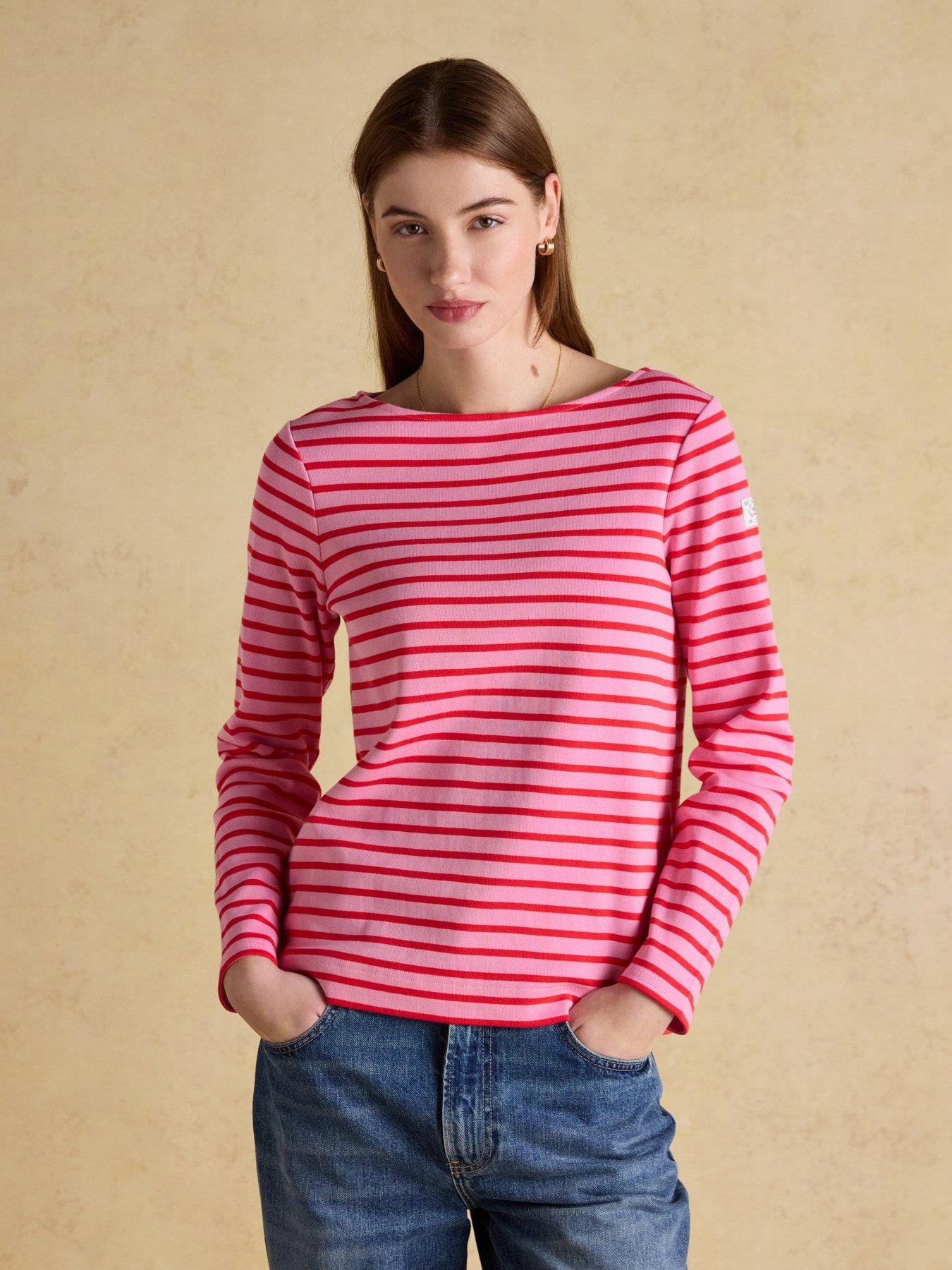 joules-harbour-breton-stripe-top-redpink