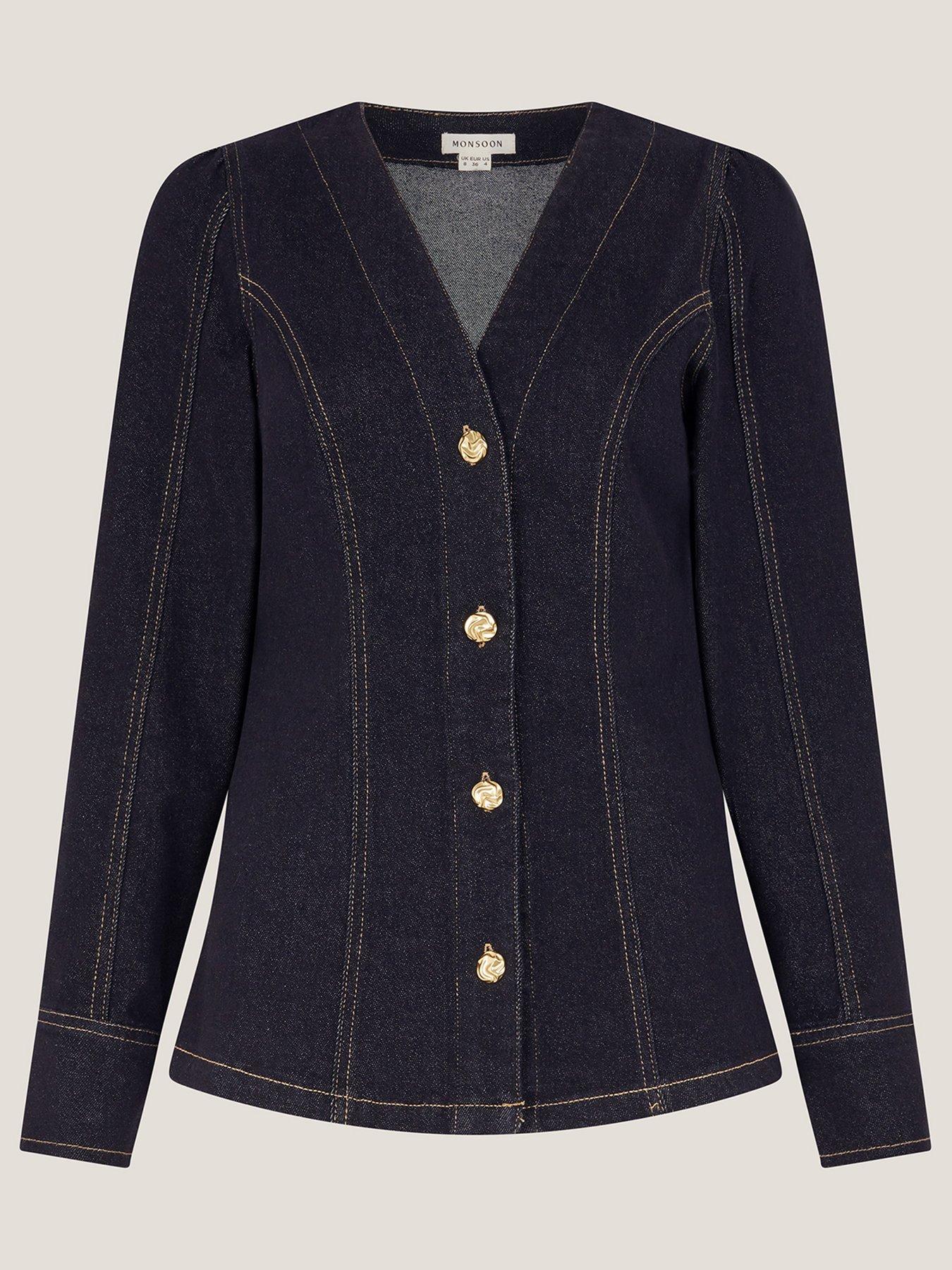  image of monsoon-teri-denim-shirt