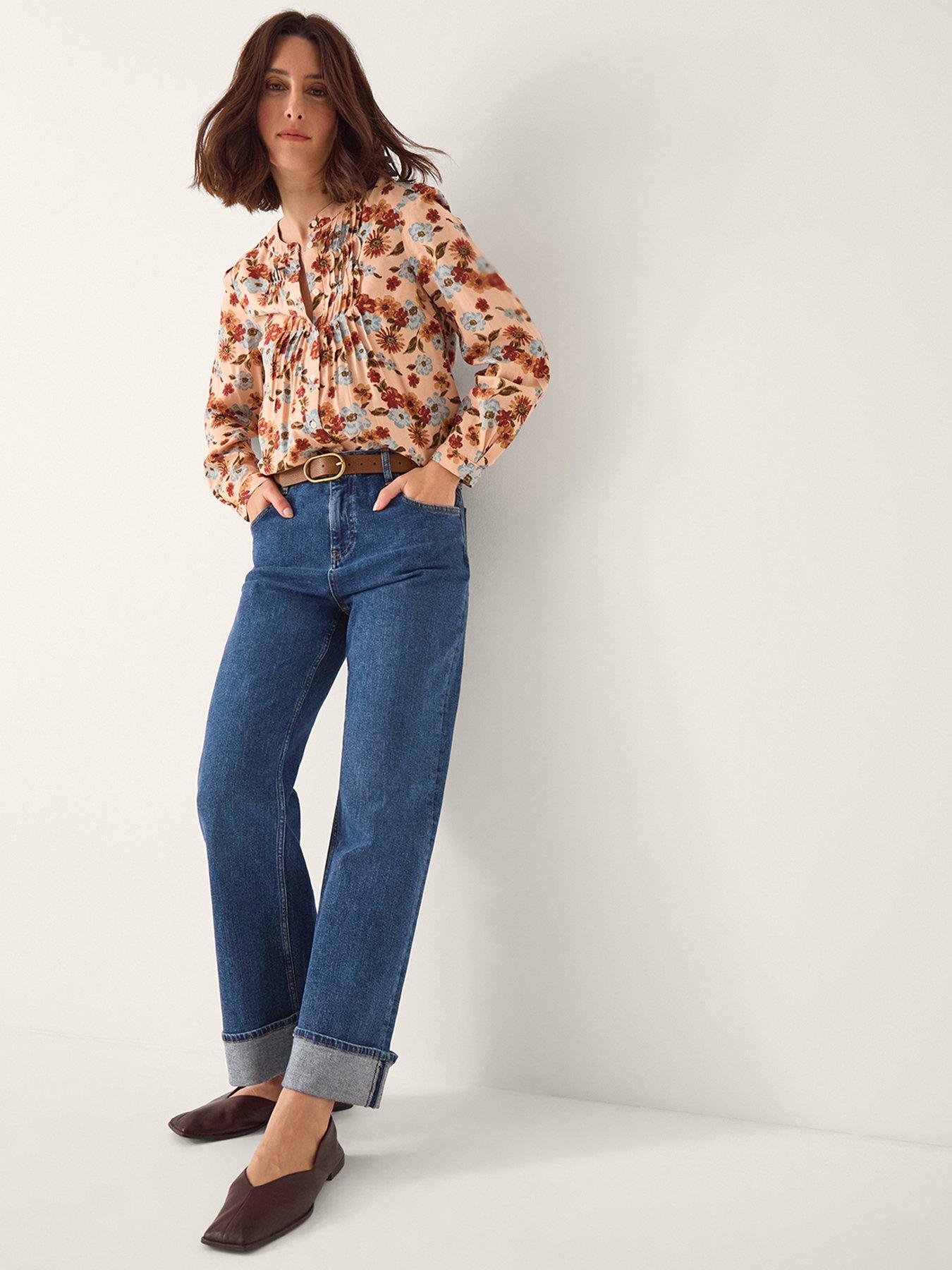  image of monsoon-olive-print-top