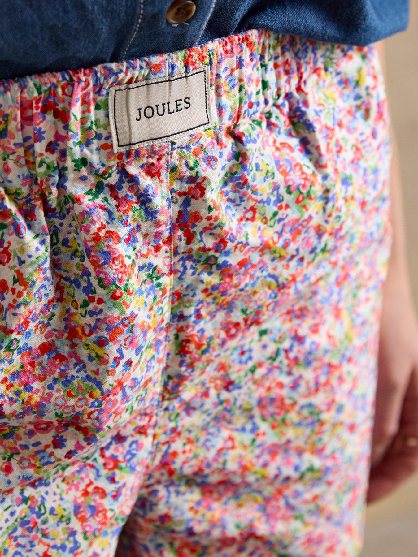 Image 4 of 6 of Joules Amara Multi Ditsy Pull On Cotton Shorts
