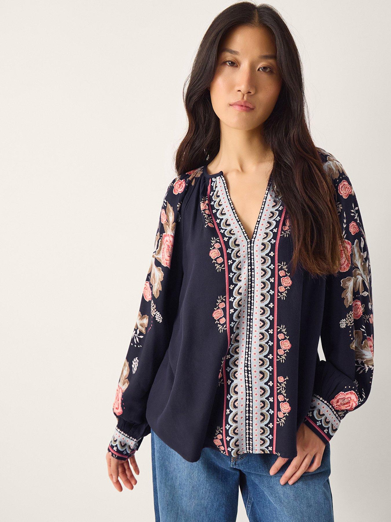  image of monsoon-rosalie-print-blouse