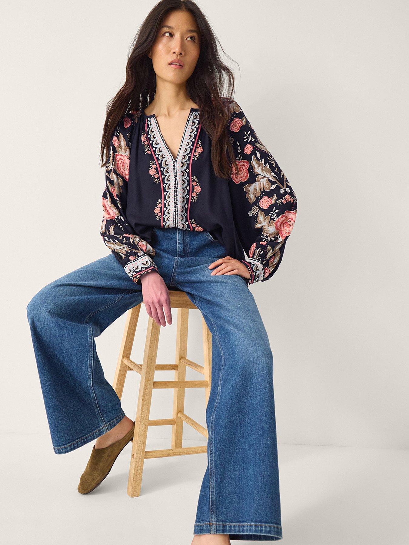  image of monsoon-rosalie-print-blouse