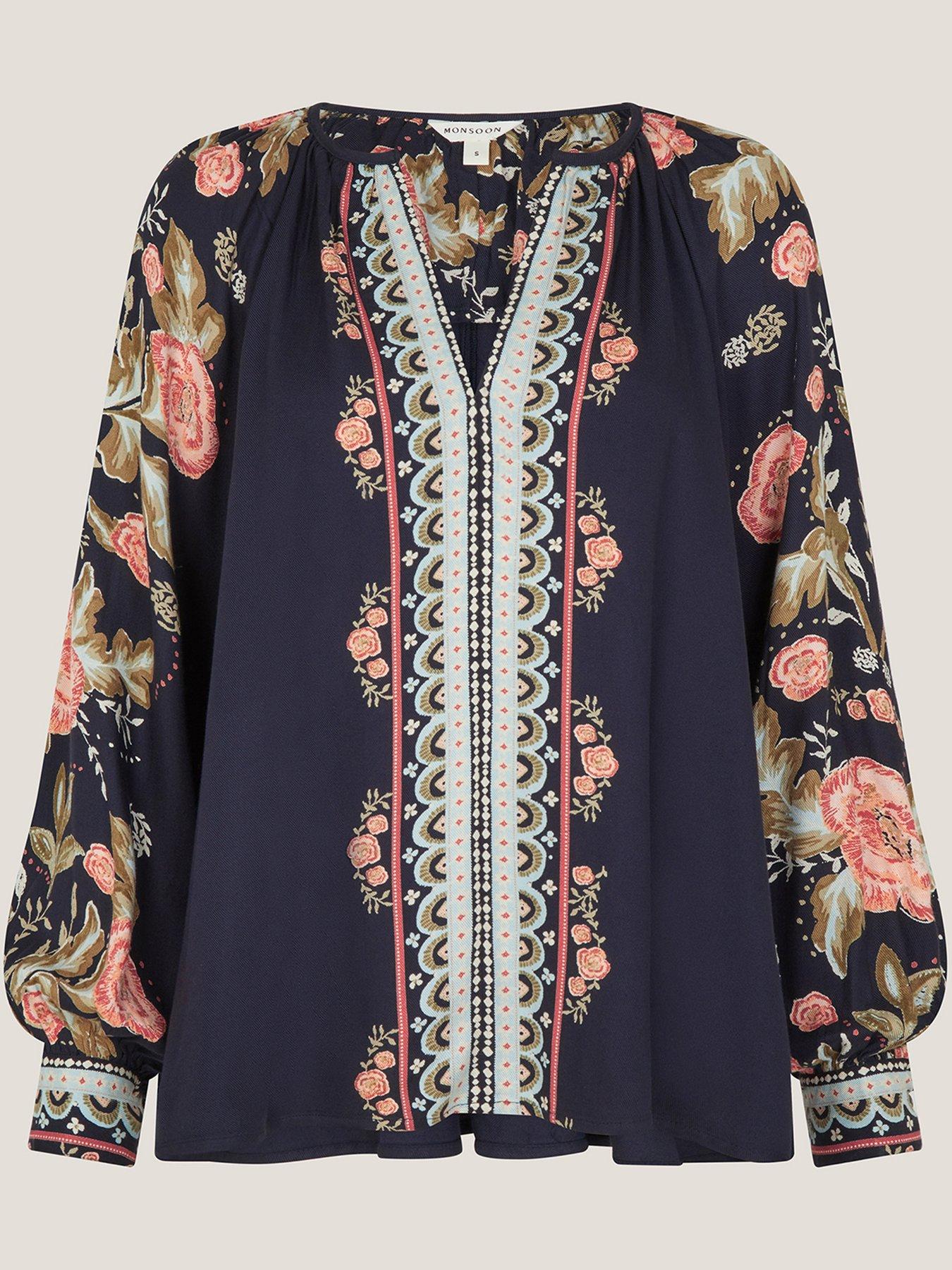  image of monsoon-rosalie-print-blouse