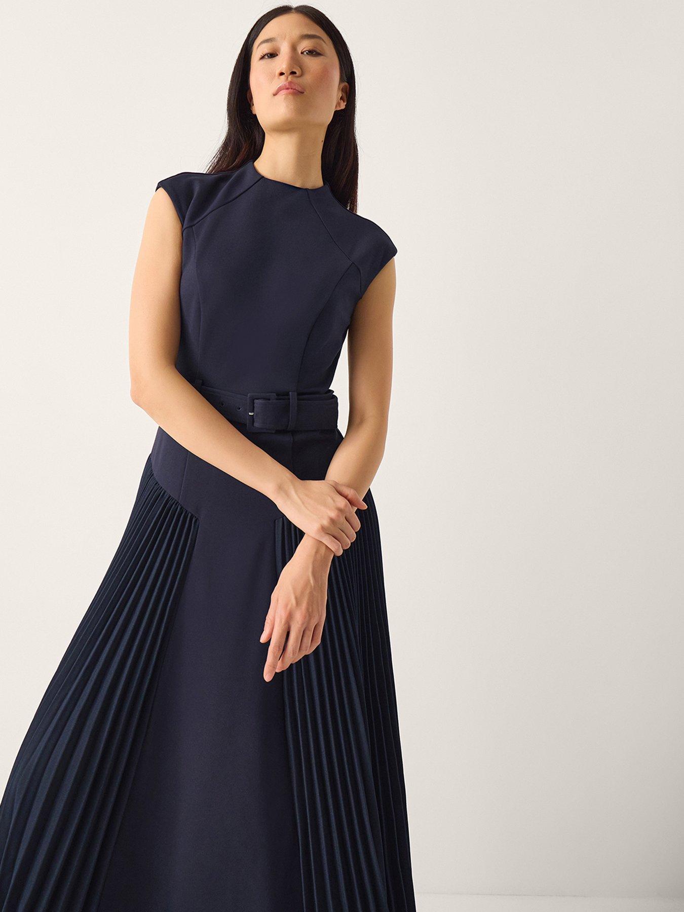  image of monsoon-sally-pleat-dress