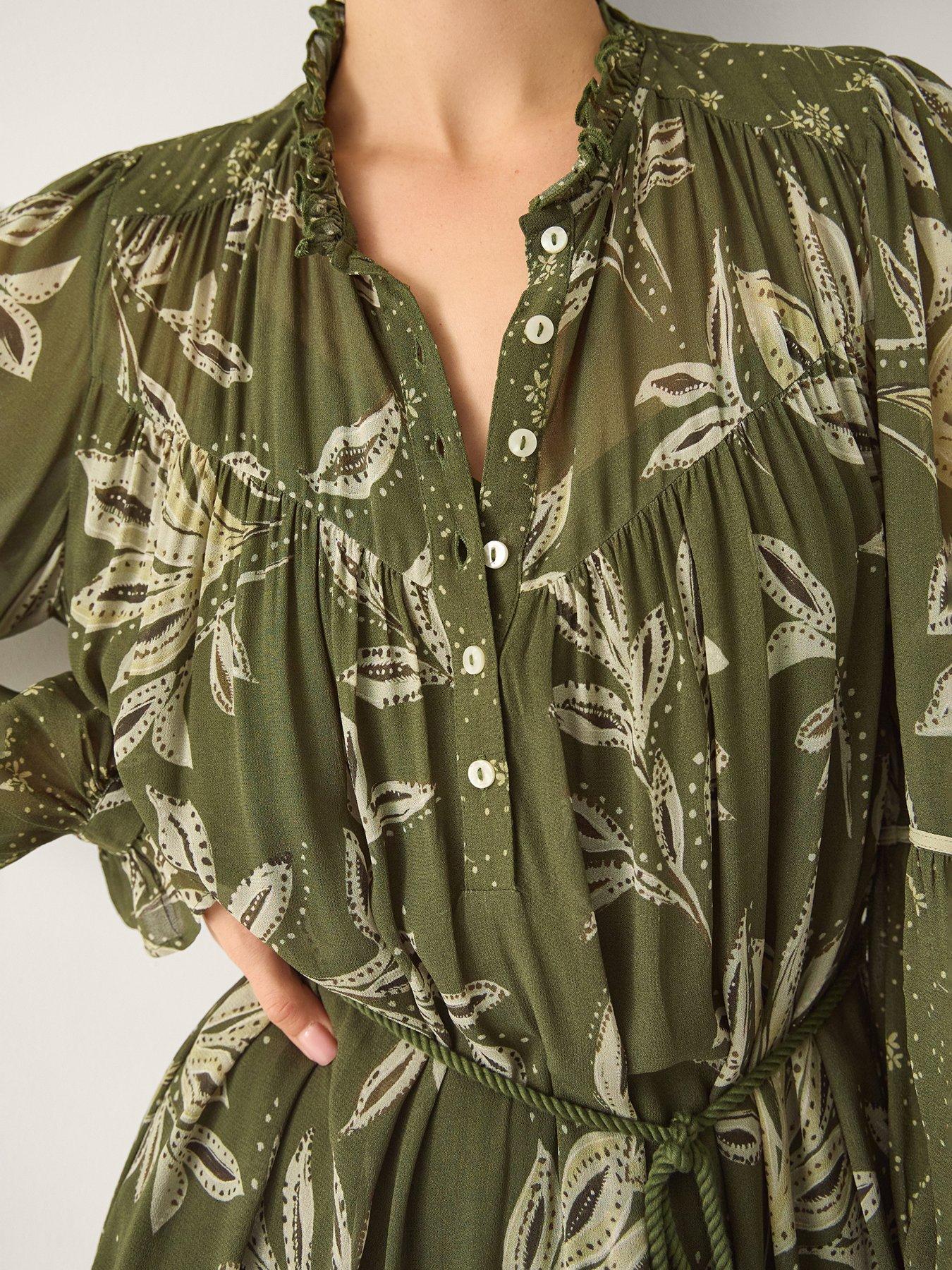 Image 4 of 5 of Monsoon Leona Print Dress