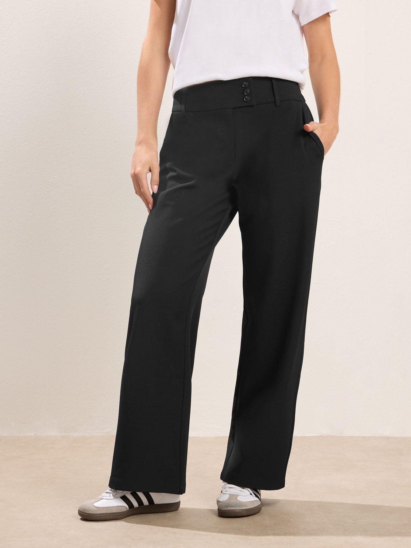 PixieGirl Petite Tab Wide Leg Trousers