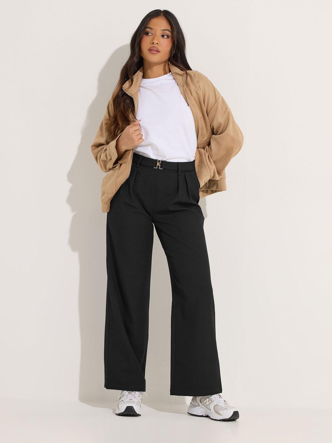 pixiegirl-petite-buckle-wide-leg-trousers