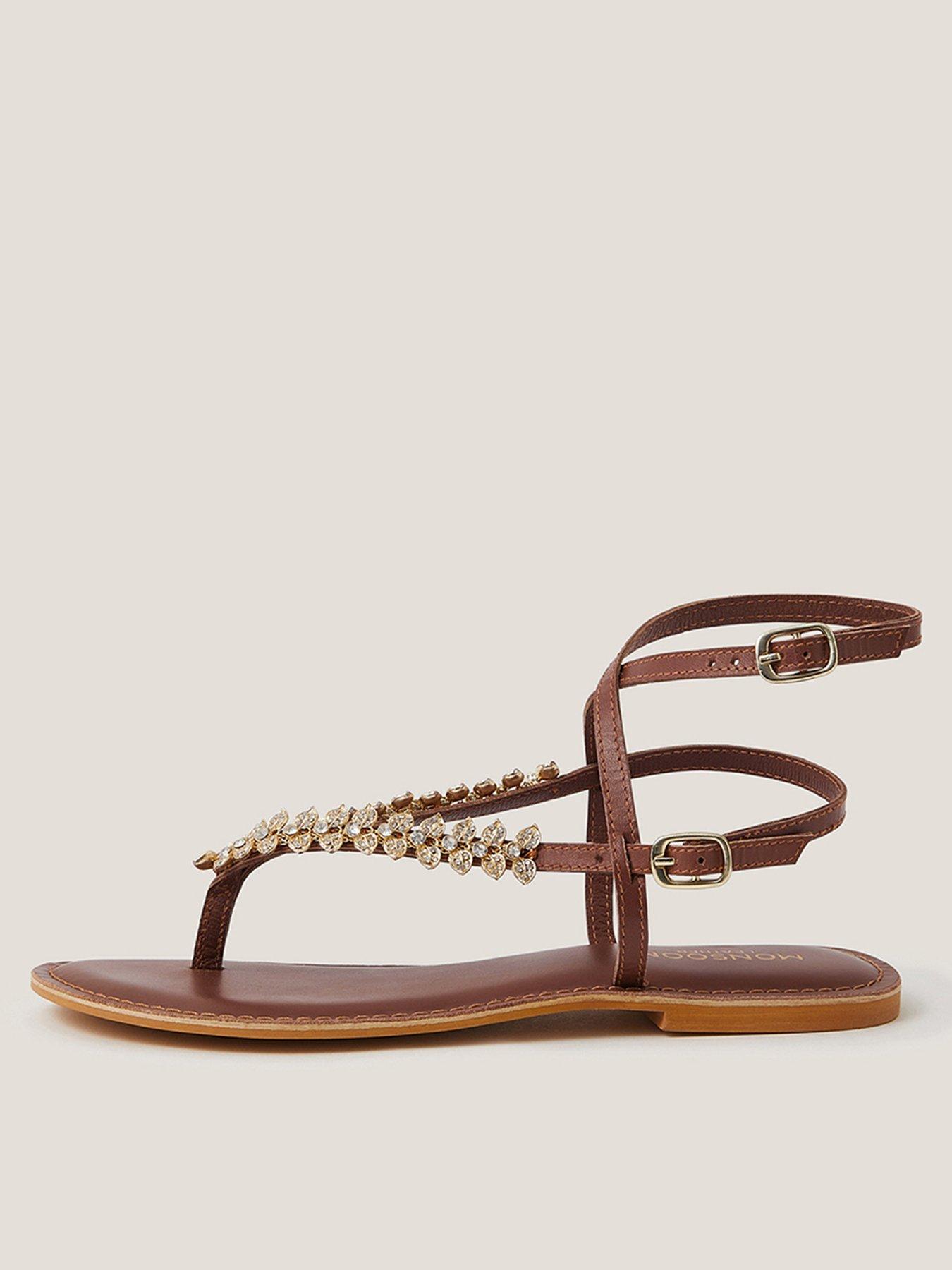 Image 1 of 3 of Monsoon Bria Diamante Sandal