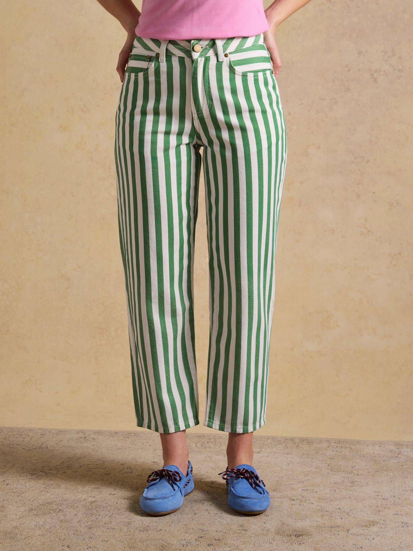 Joules Relaxed Jean - Stripe - Green