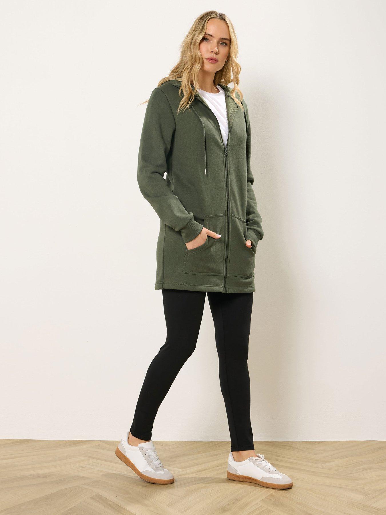 Image 3 of 5 of Long Tall Sally Tall Longline Zip Hoodie