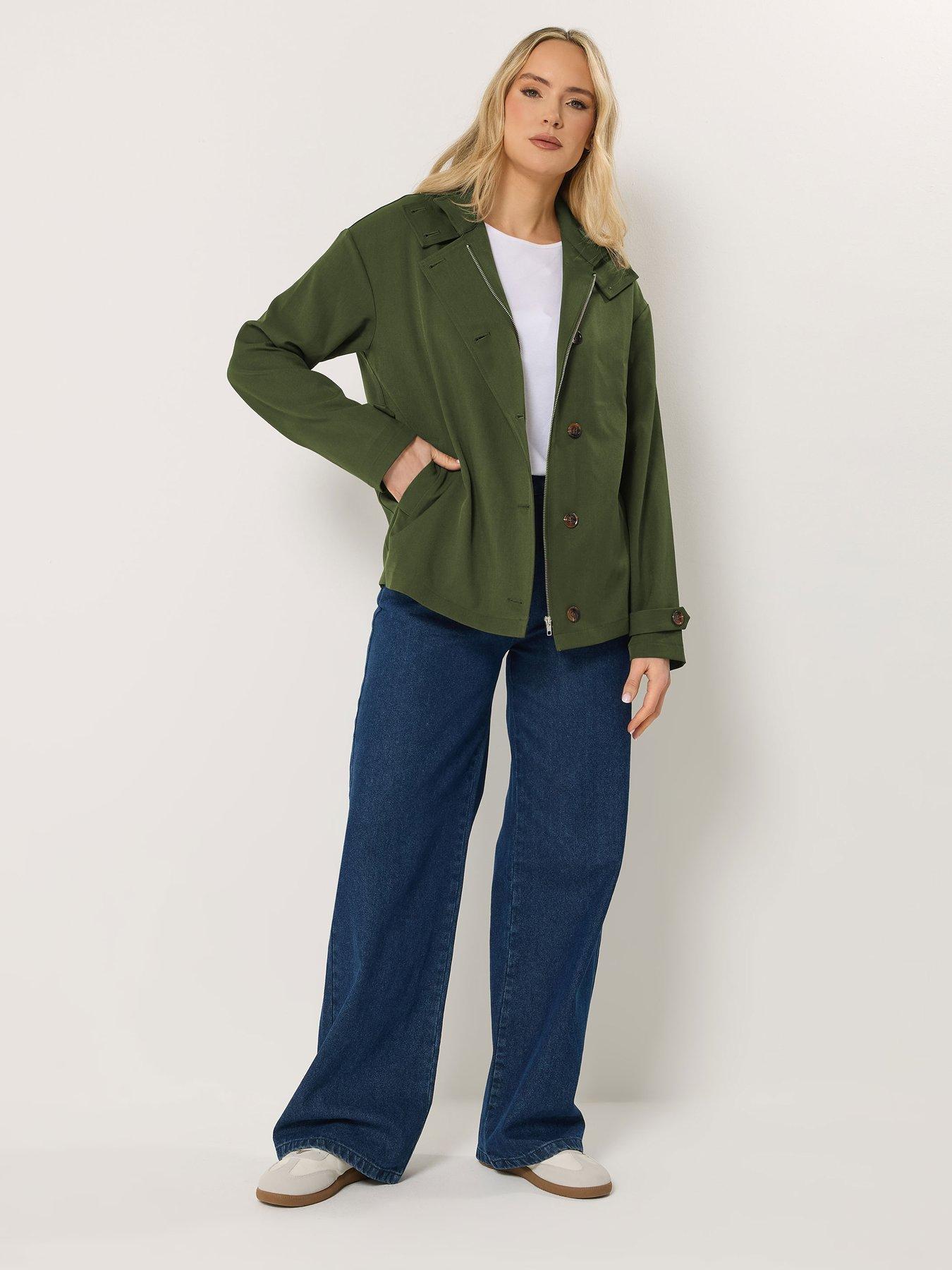 Image 3 of 6 of Long Tall Sally Hooded Jacket - Green