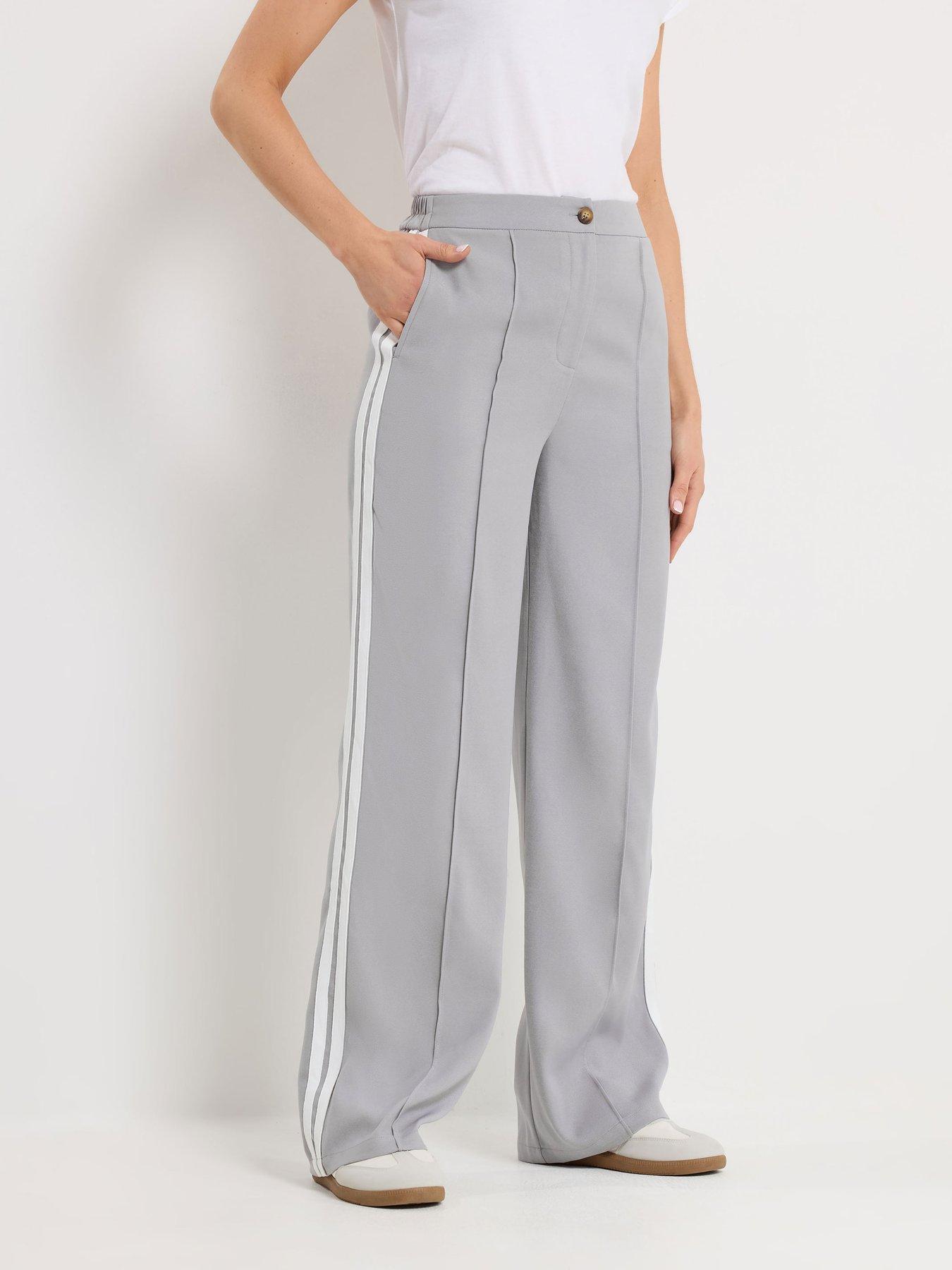Long Tall Sally Tall Side Stripe Wide Leg Trousers 36"