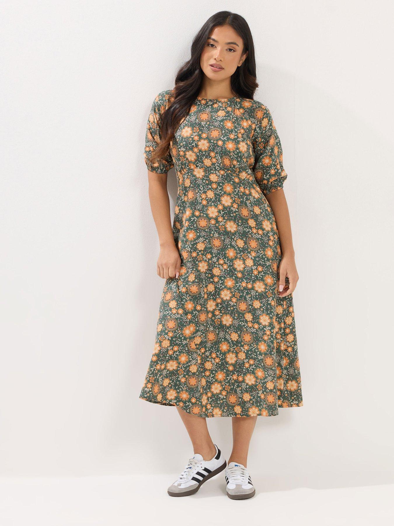pixiegirl-petite-tapestry-floral-empire-midi-dress