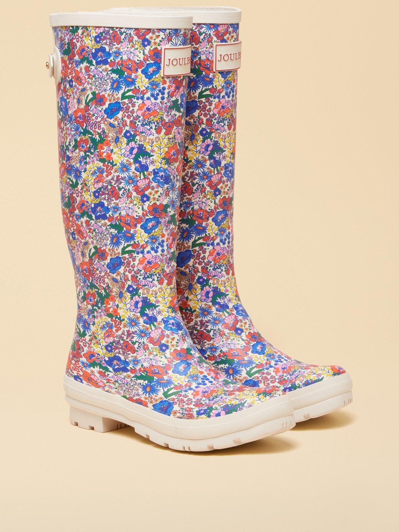 Image 2 of 7 of Joules Welly Print - White Ditsy