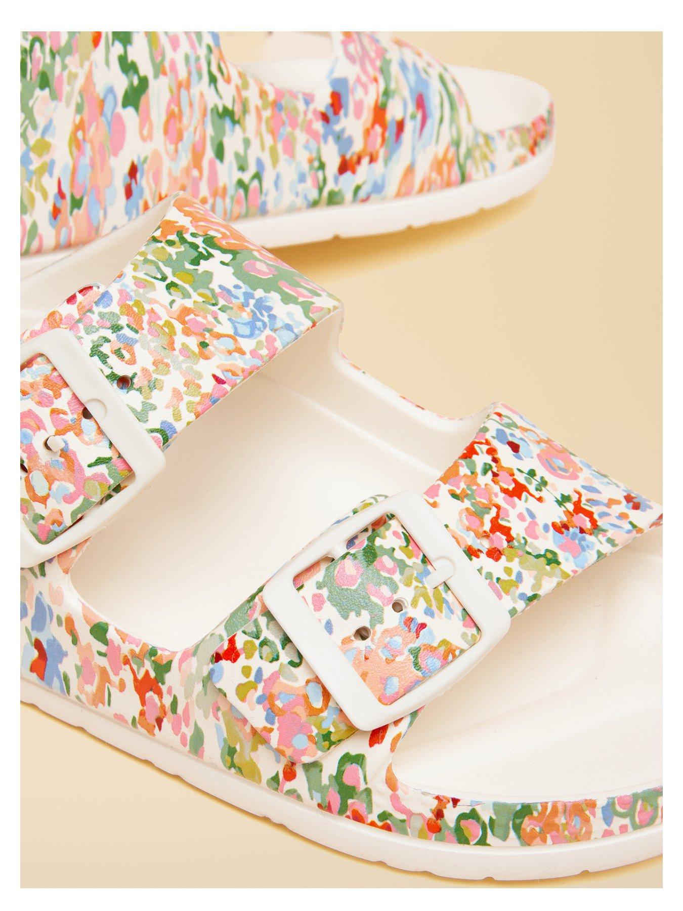 Image 4 of 6 of Joules Sunseeker Ditsy Eva Double Buckle Sliders