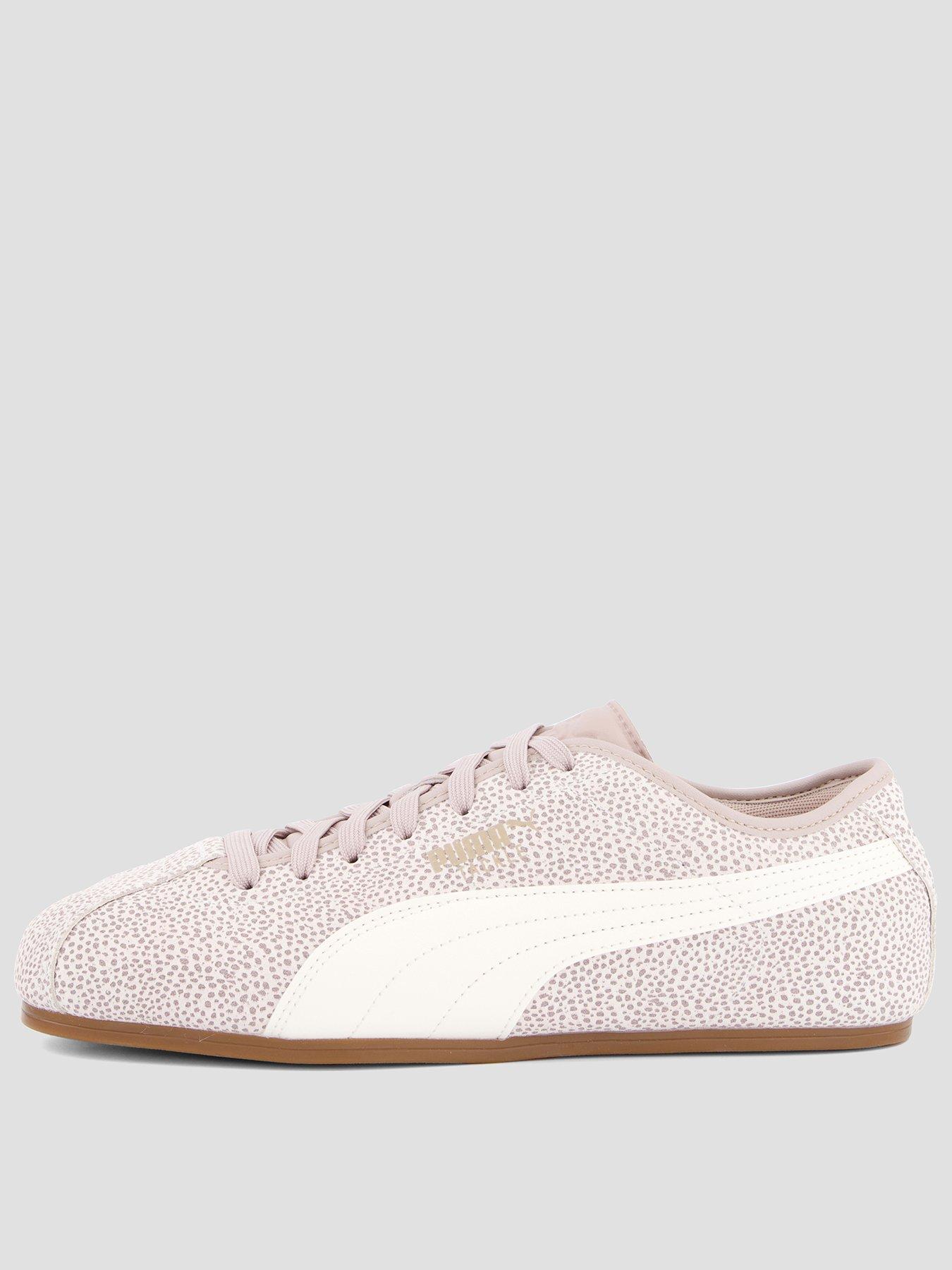 front image of puma-womens-tackle-animal-print-trainer-pink