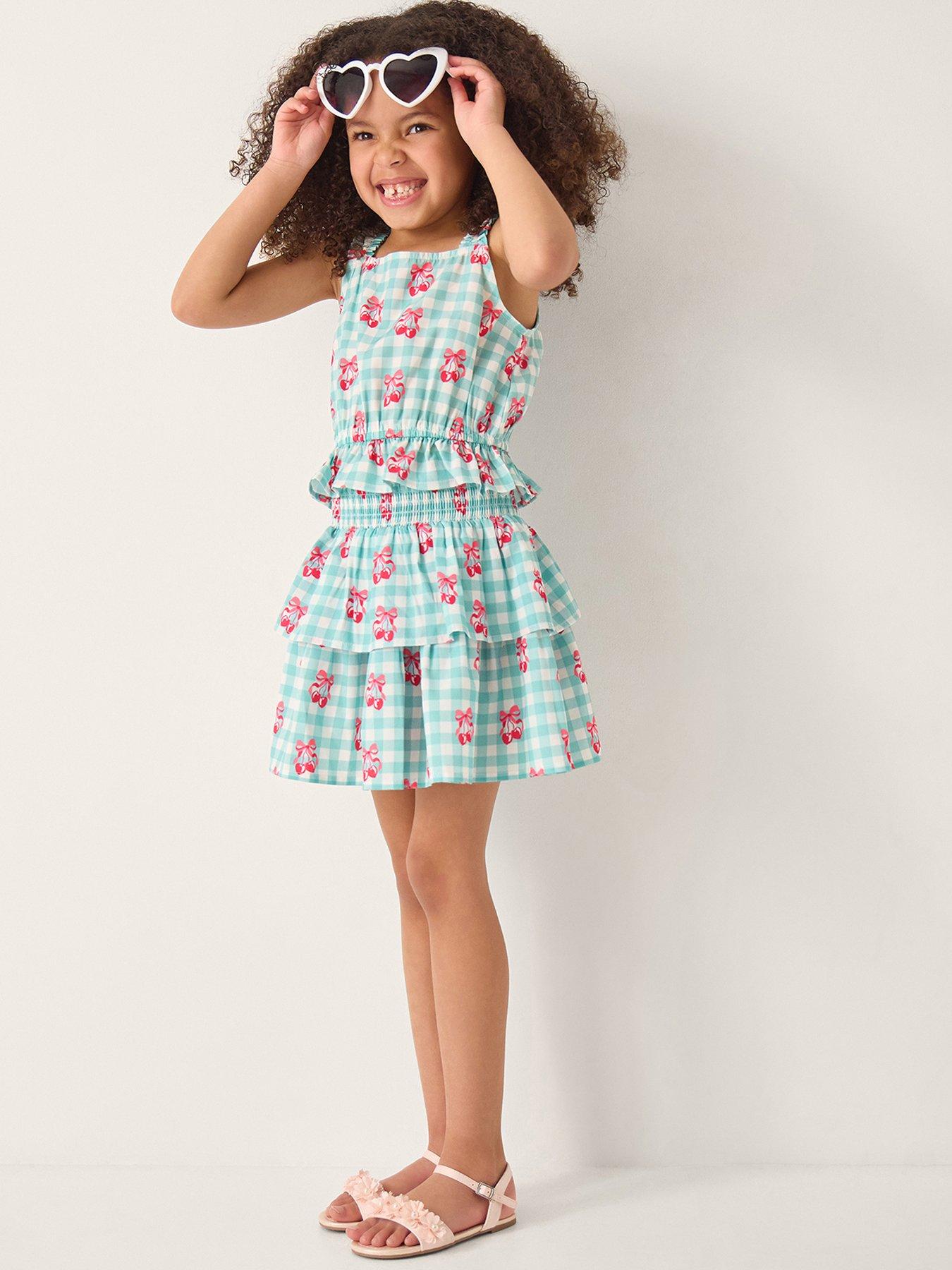 monsoon-girls-gingham-cherry-skirt-set-green