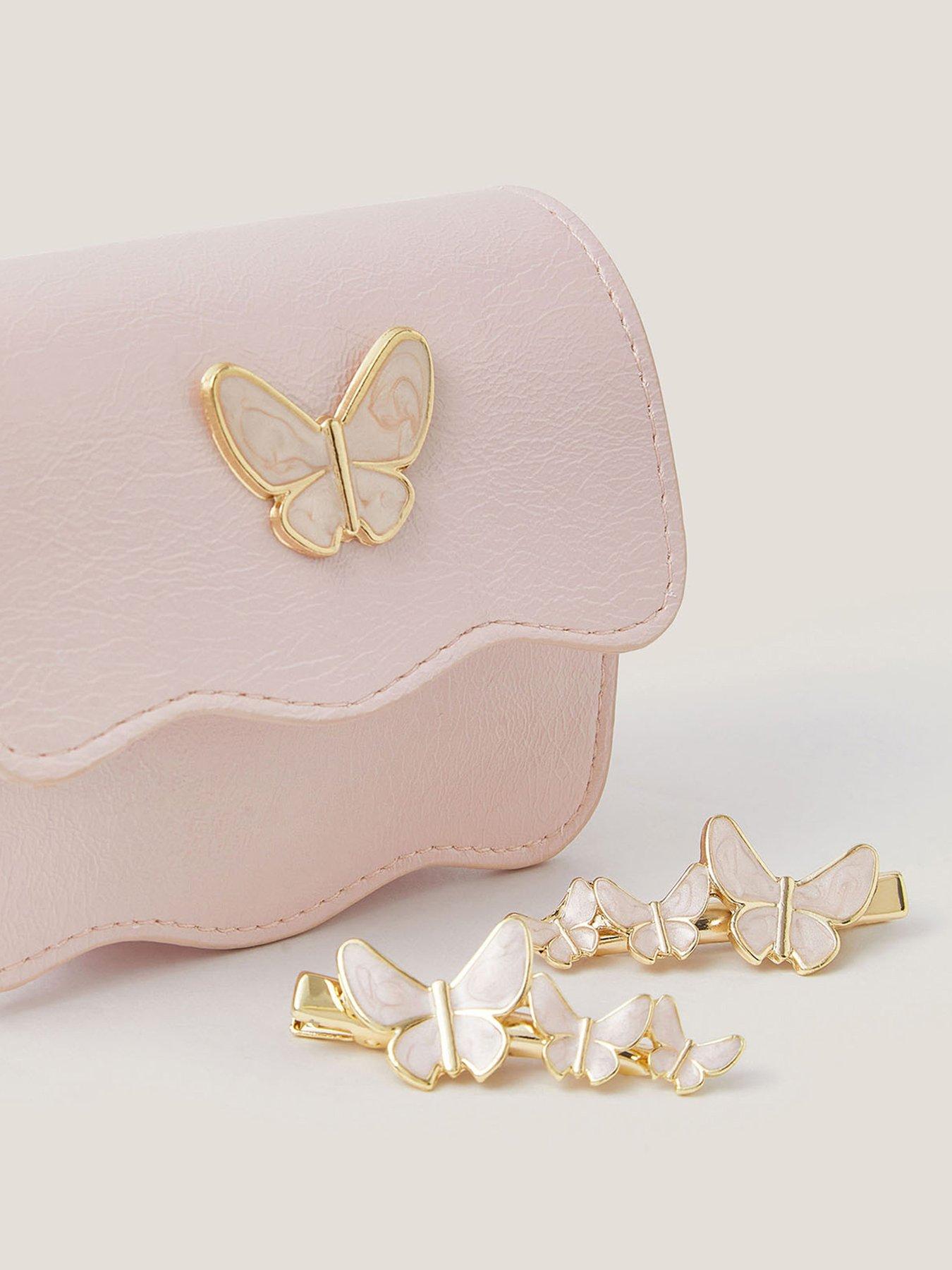 Image 3 of 3 of Monsoon Girls Wavey Butterfly Mini Bag Set - Pink