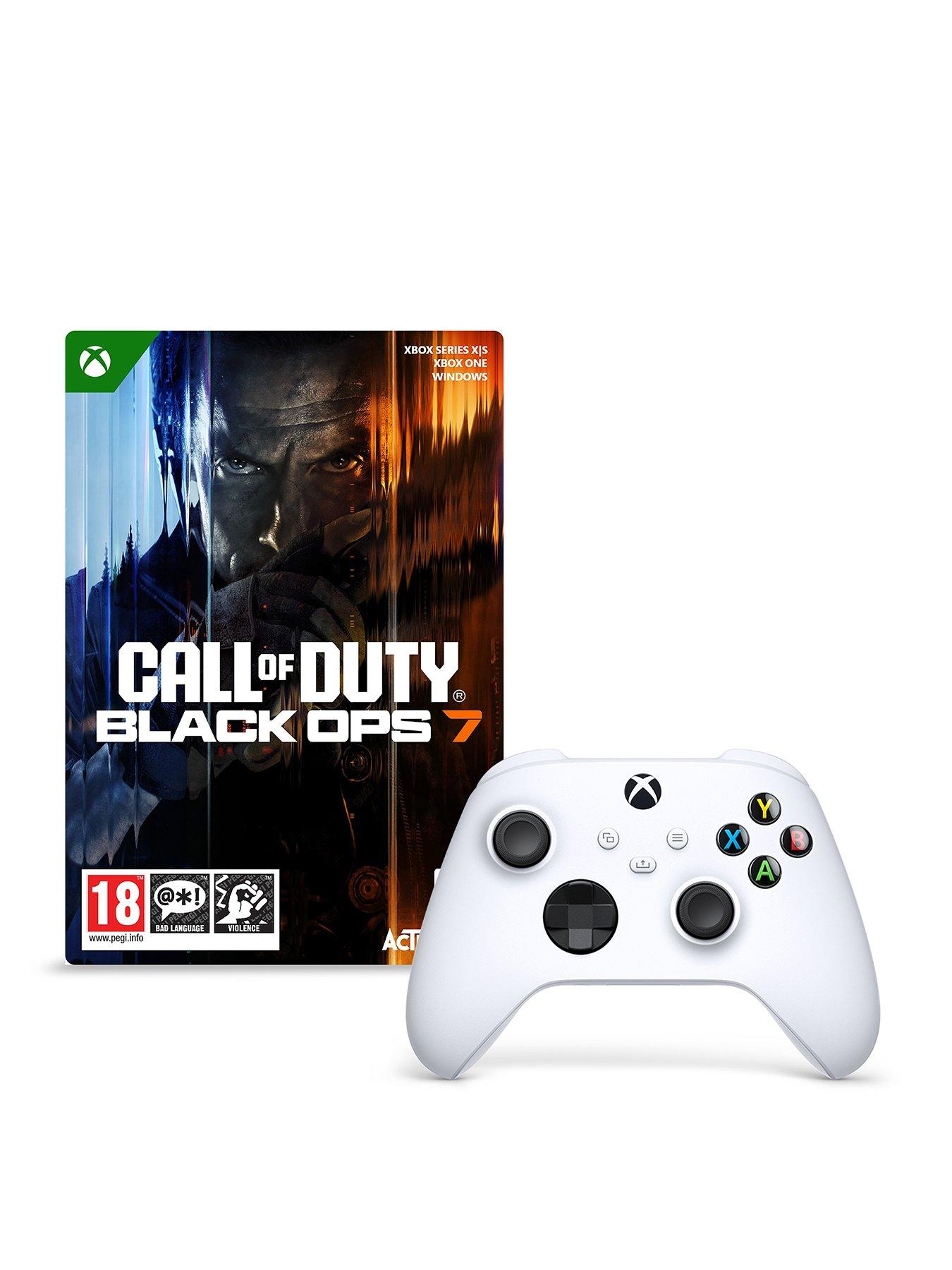 Xbox Wireless Controller – Robot White for Xbox Series X|S, Xbox One, and Windows Devices + Call of Duty: Black Ops 7