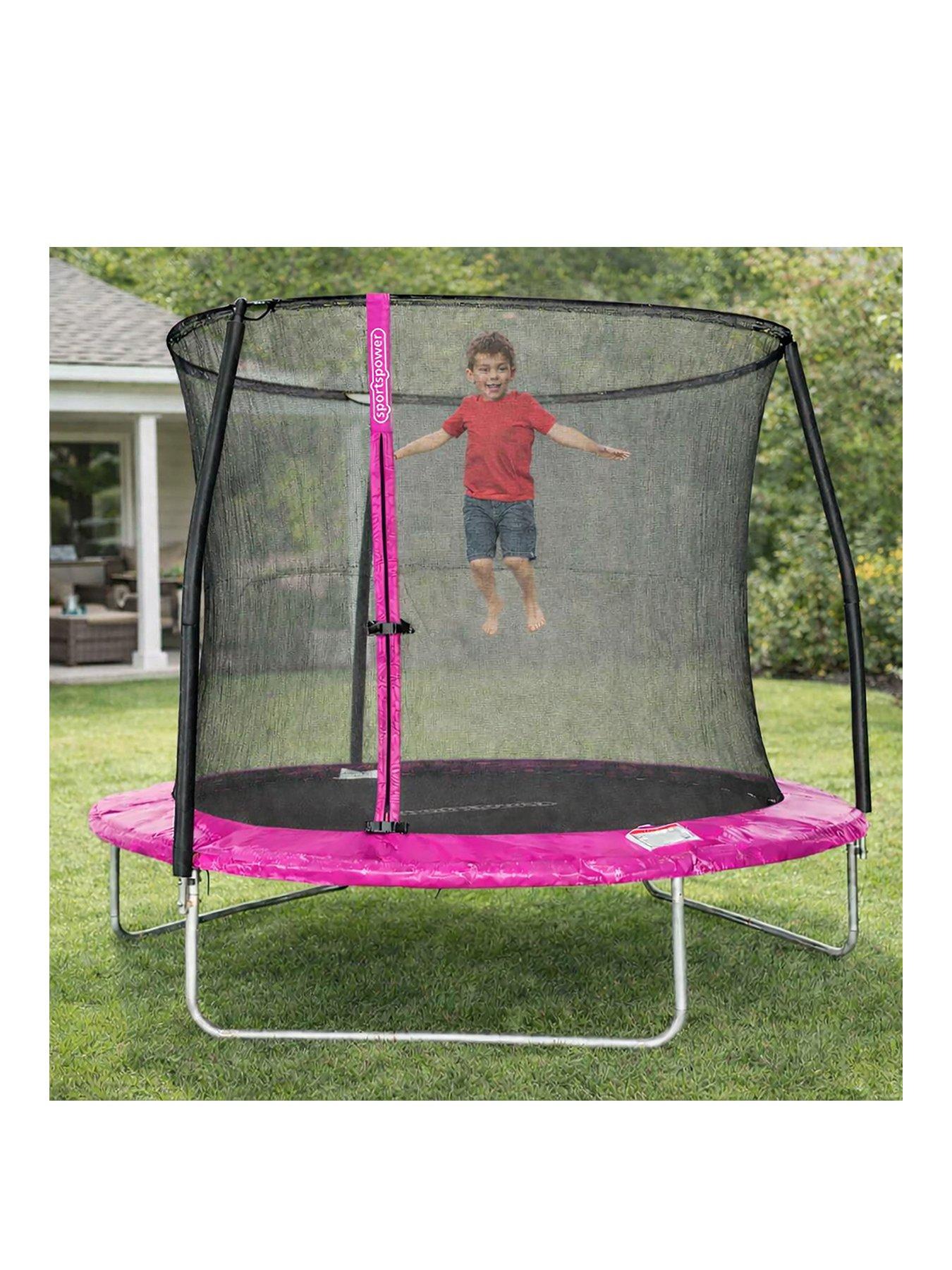  image of sportspower-8ft-trampoline-pink