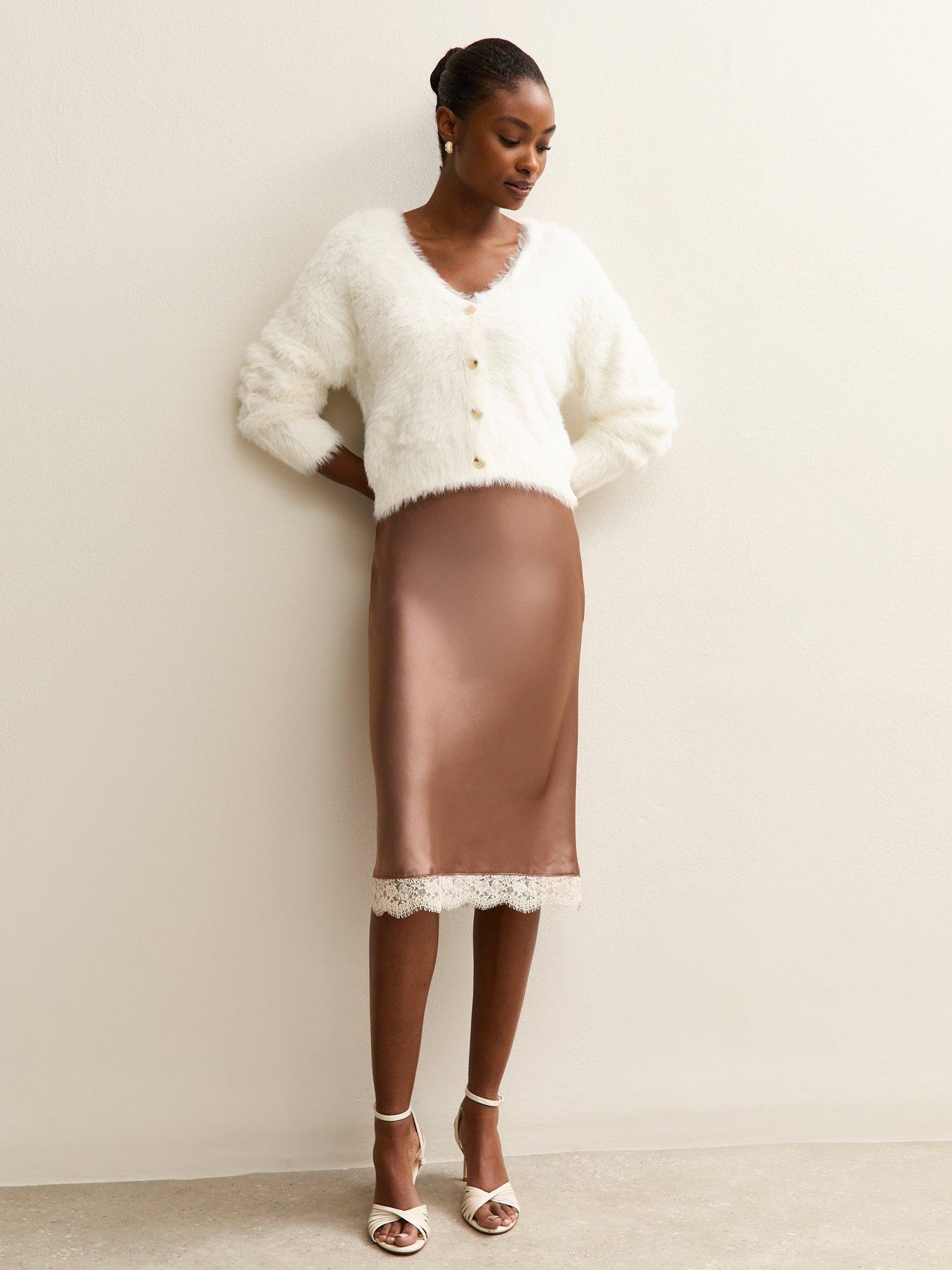  image of new-look-super-fluffy-button-up-cardigan-cream