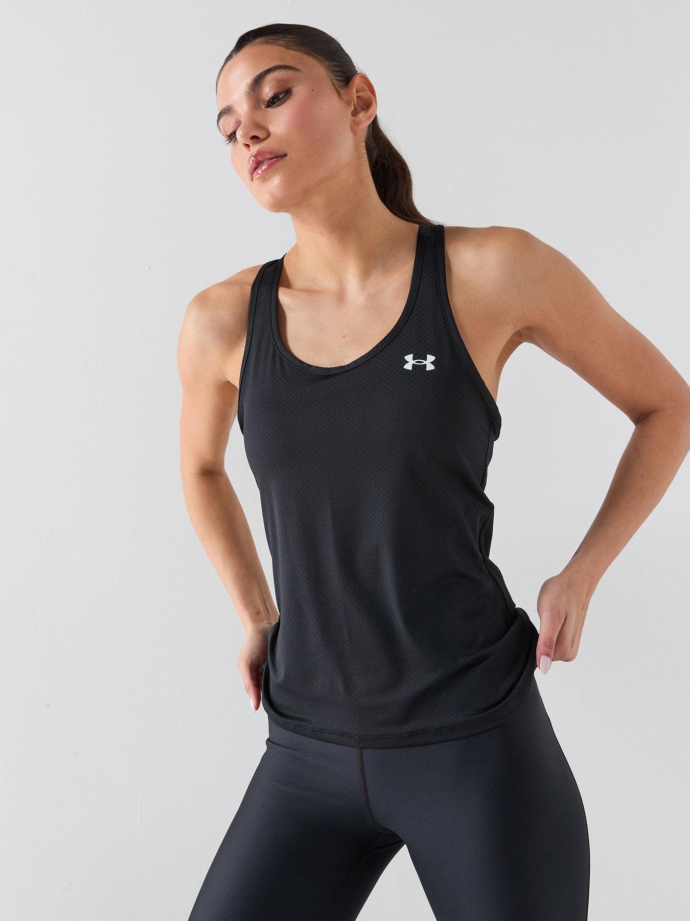  image of under-armour-womens-training-tech-racer-tank-black