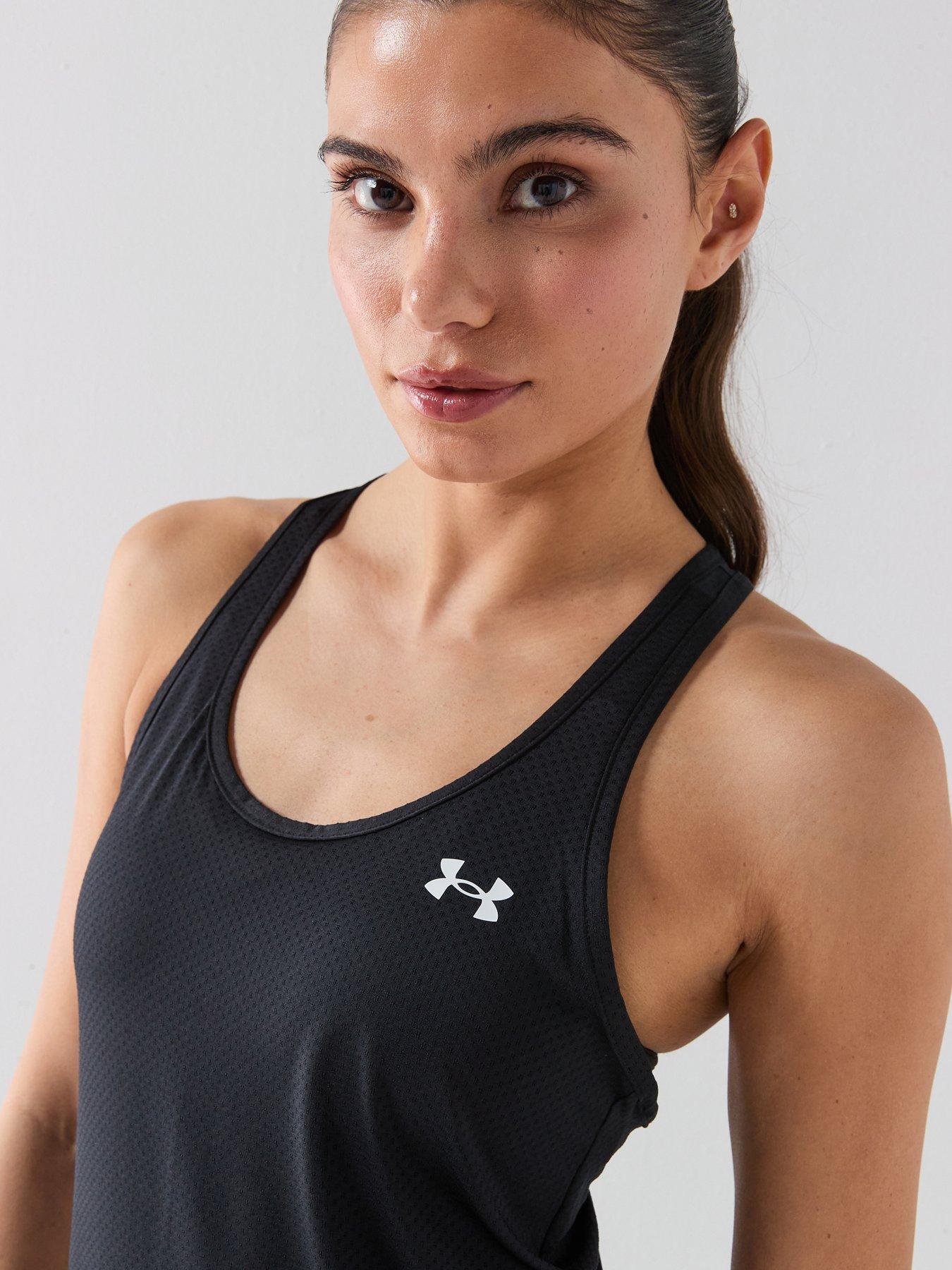  image of under-armour-womens-training-tech-racer-tank-black