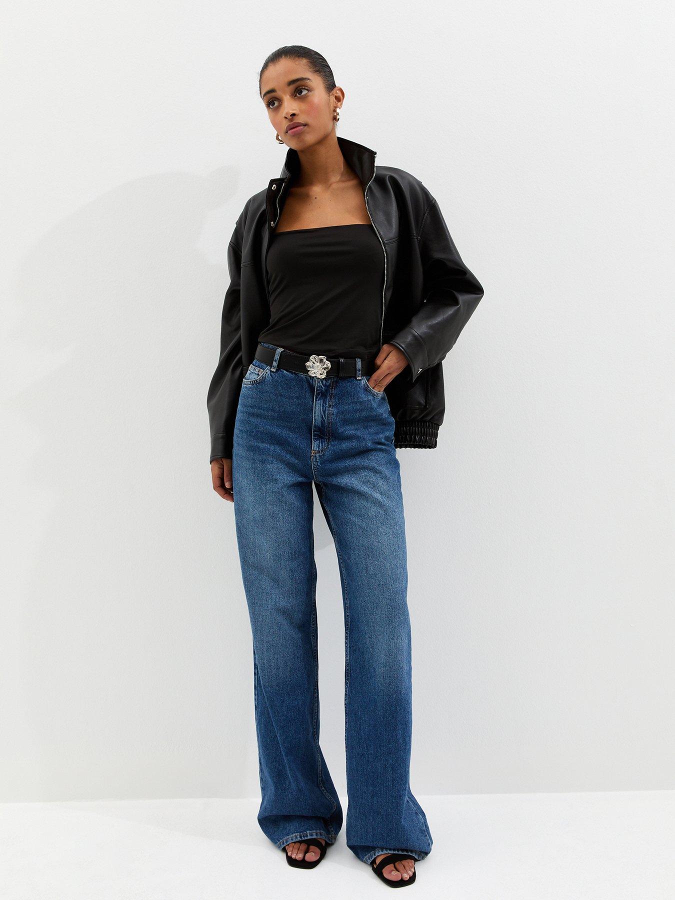  image of new-look-square-neck-vest-top-black