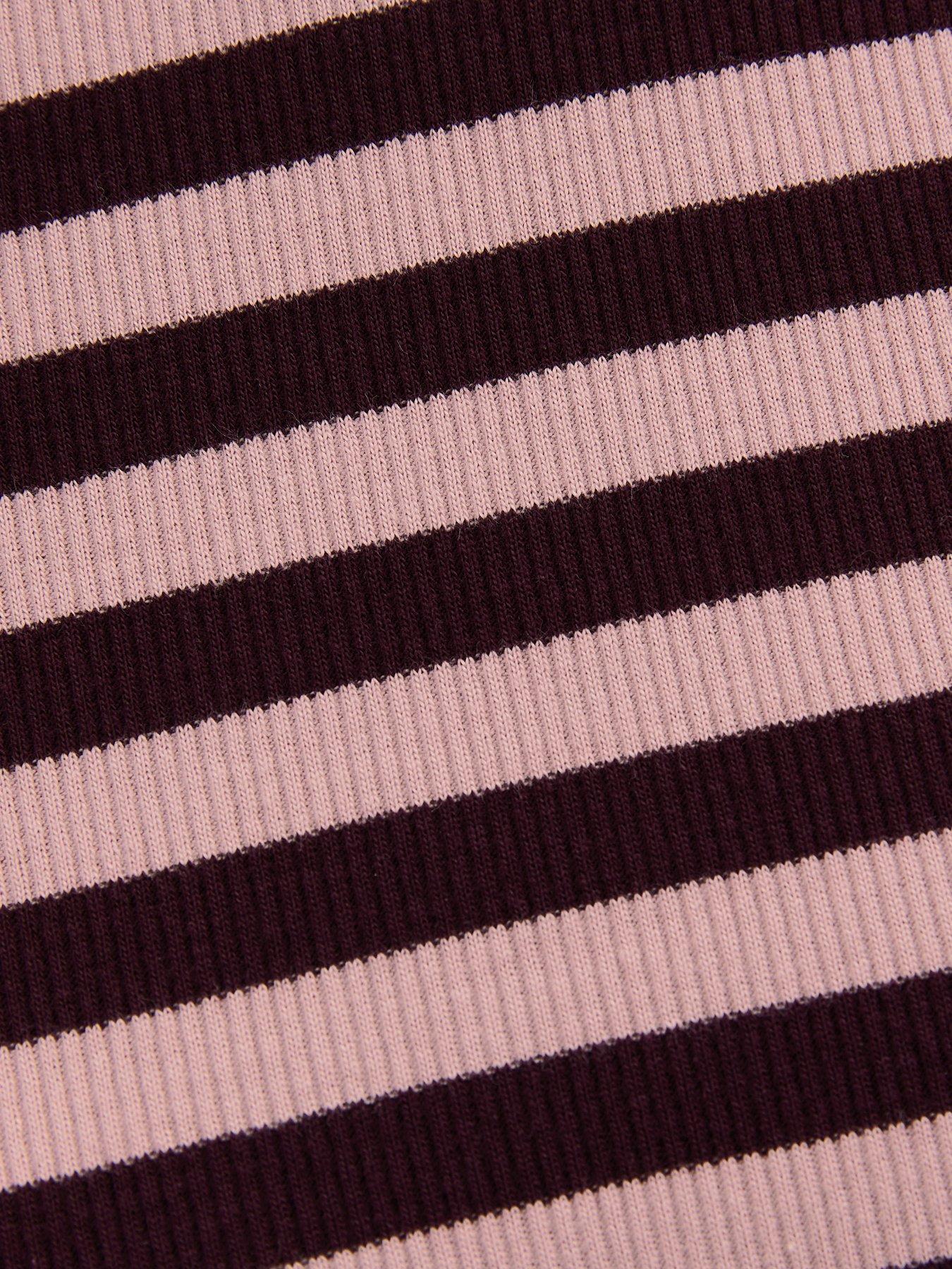  image of new-look-striped-long-sleeve-top-light-pink
