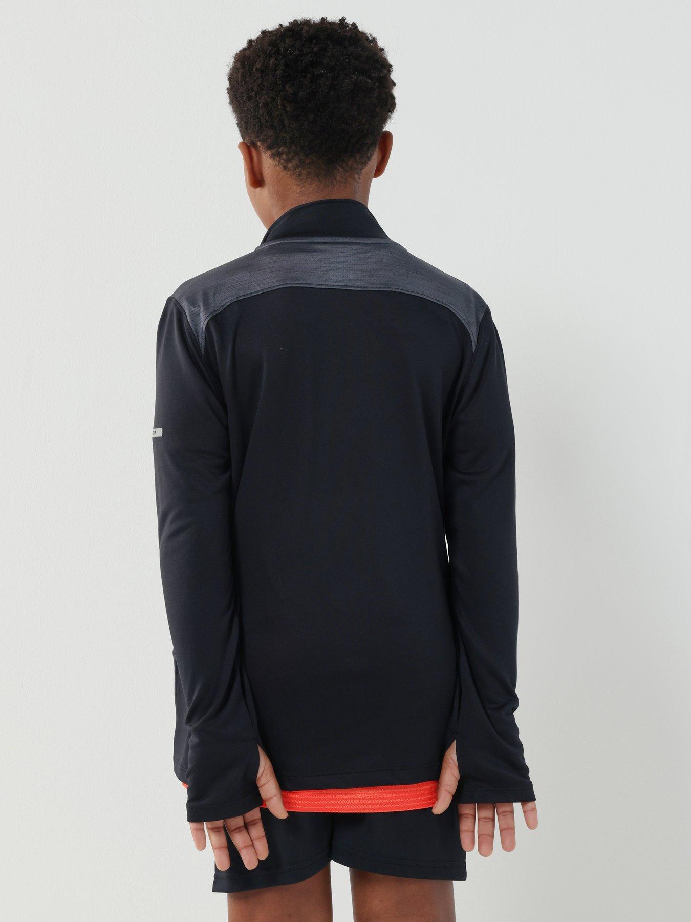  image of under-armour-junior-boys-training-tech-utility-14-zip-top-black