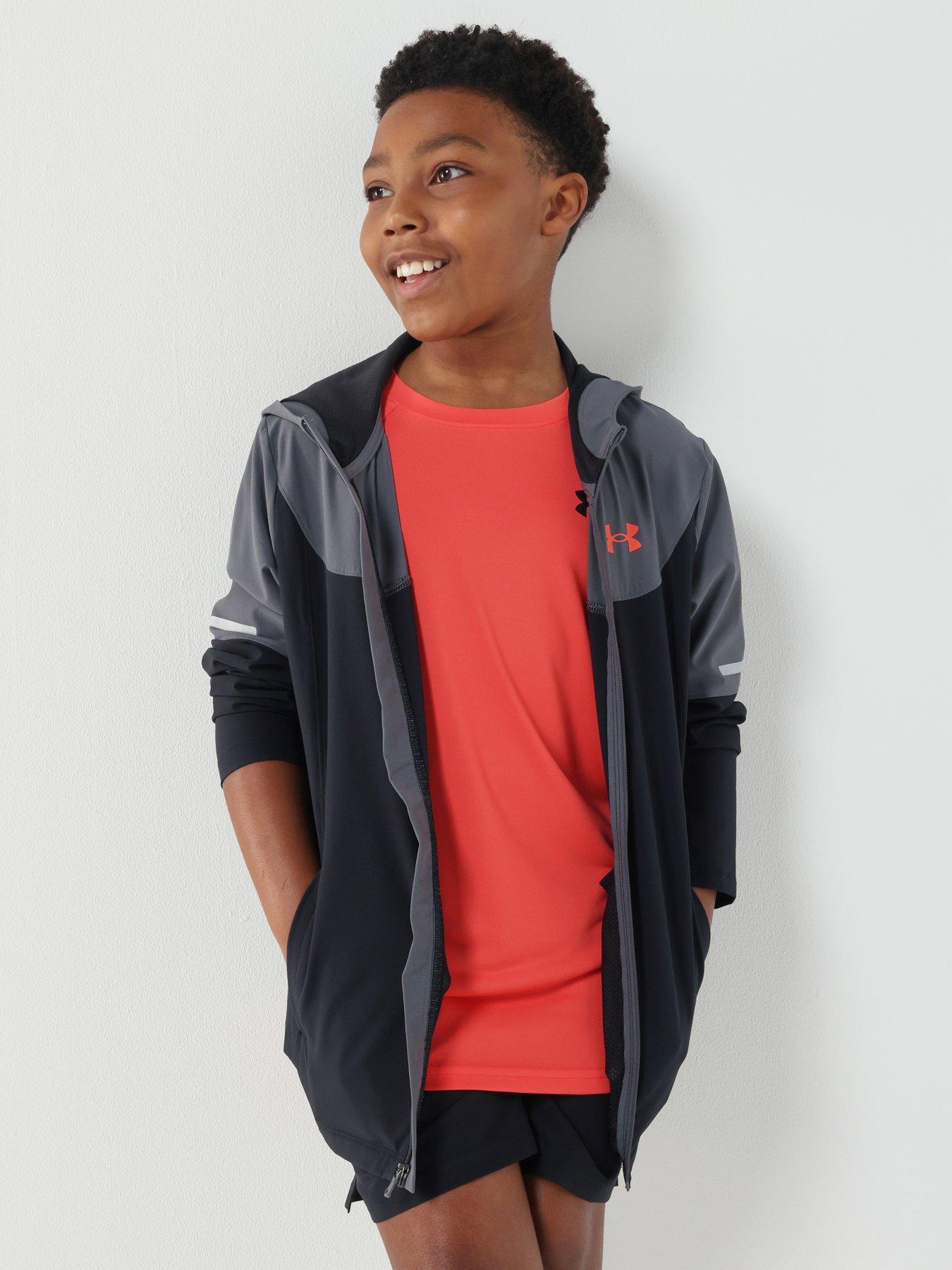  image of under-armour-junior-boys-training-tech-utility-jacket-black
