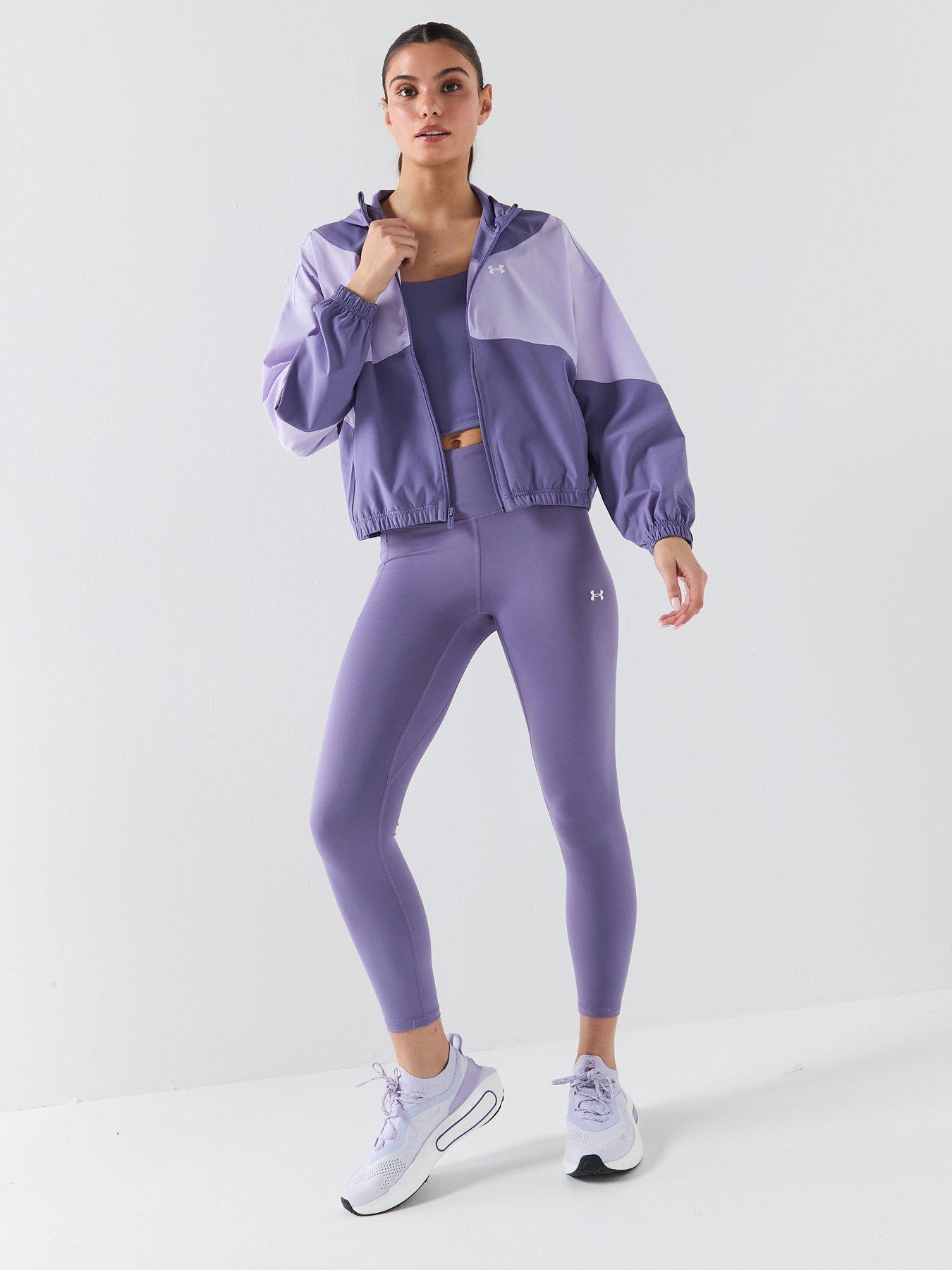  image of under-armour-womens-rival-woven-jacket-purple