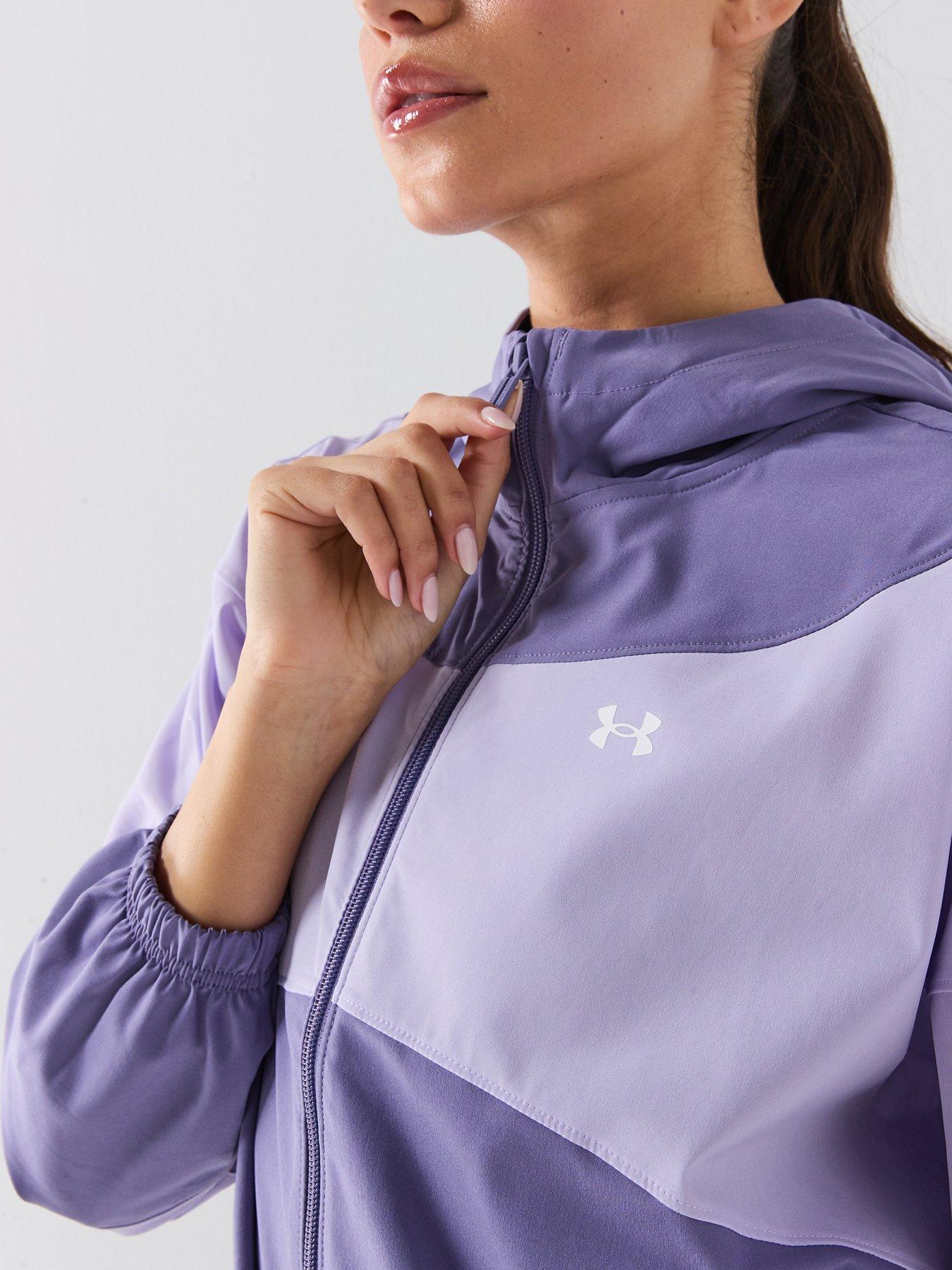  image of under-armour-womens-rival-woven-jacket-purple