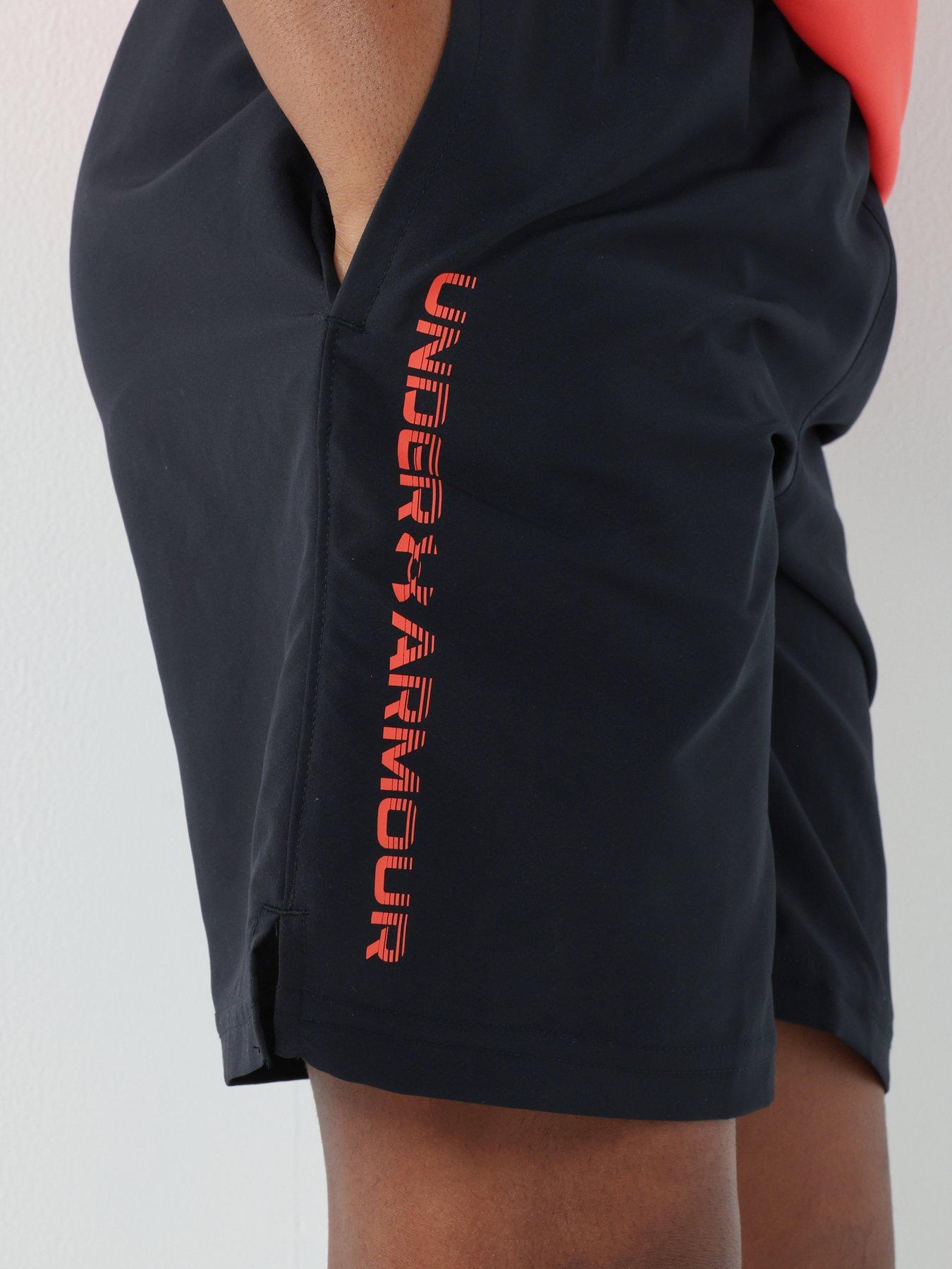  image of under-armour-junior-boys-training-tech-woven-short-black